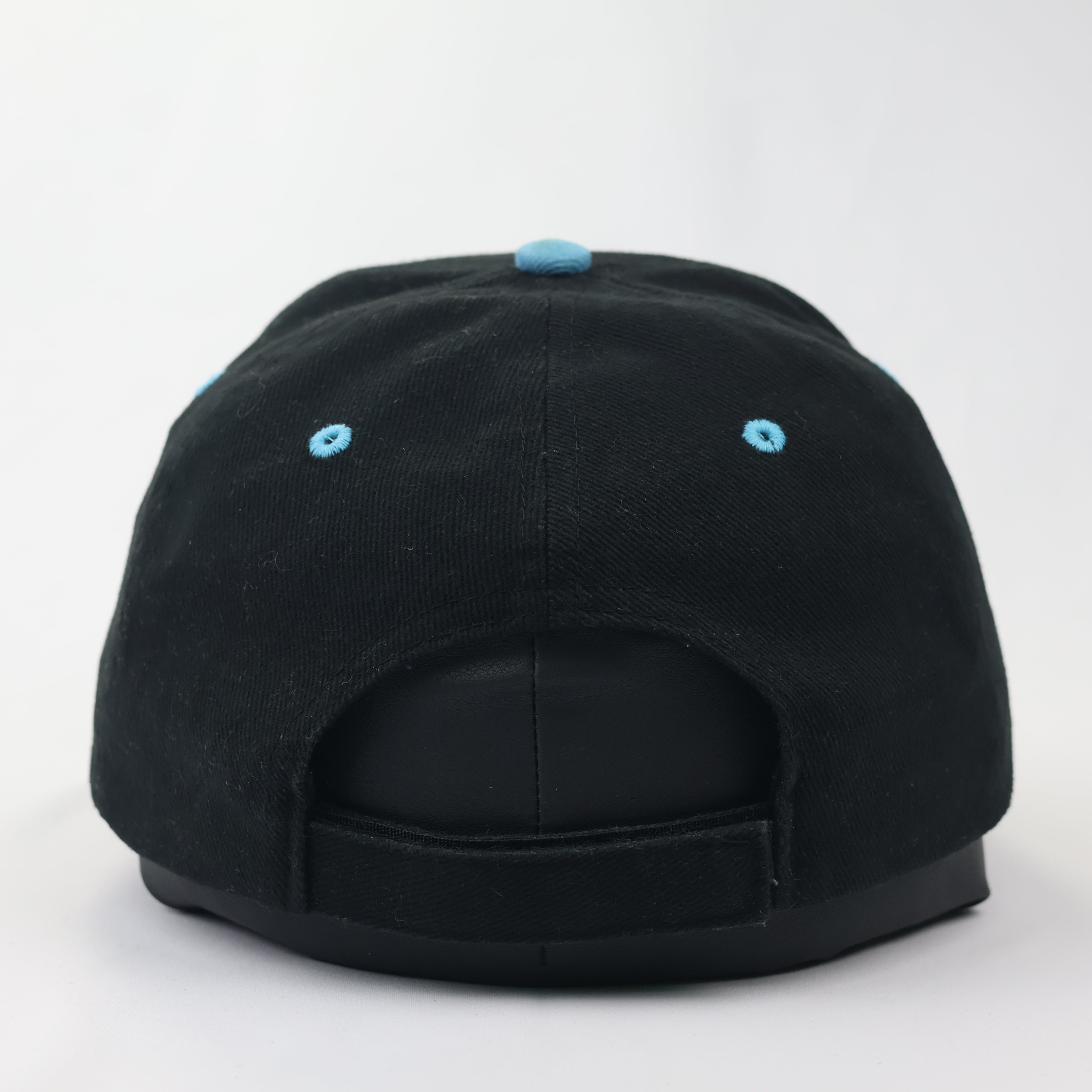 Vintage London England Souvenir Thrifted  Baseball Cap - Black & Cyan
