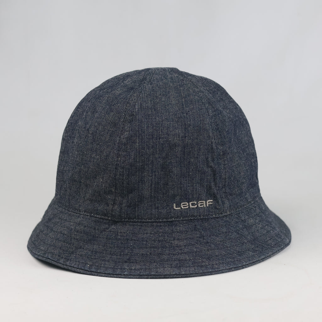 Thrifted LeCaf Number 86 Dark Charcoal Denim Bucket Hat
