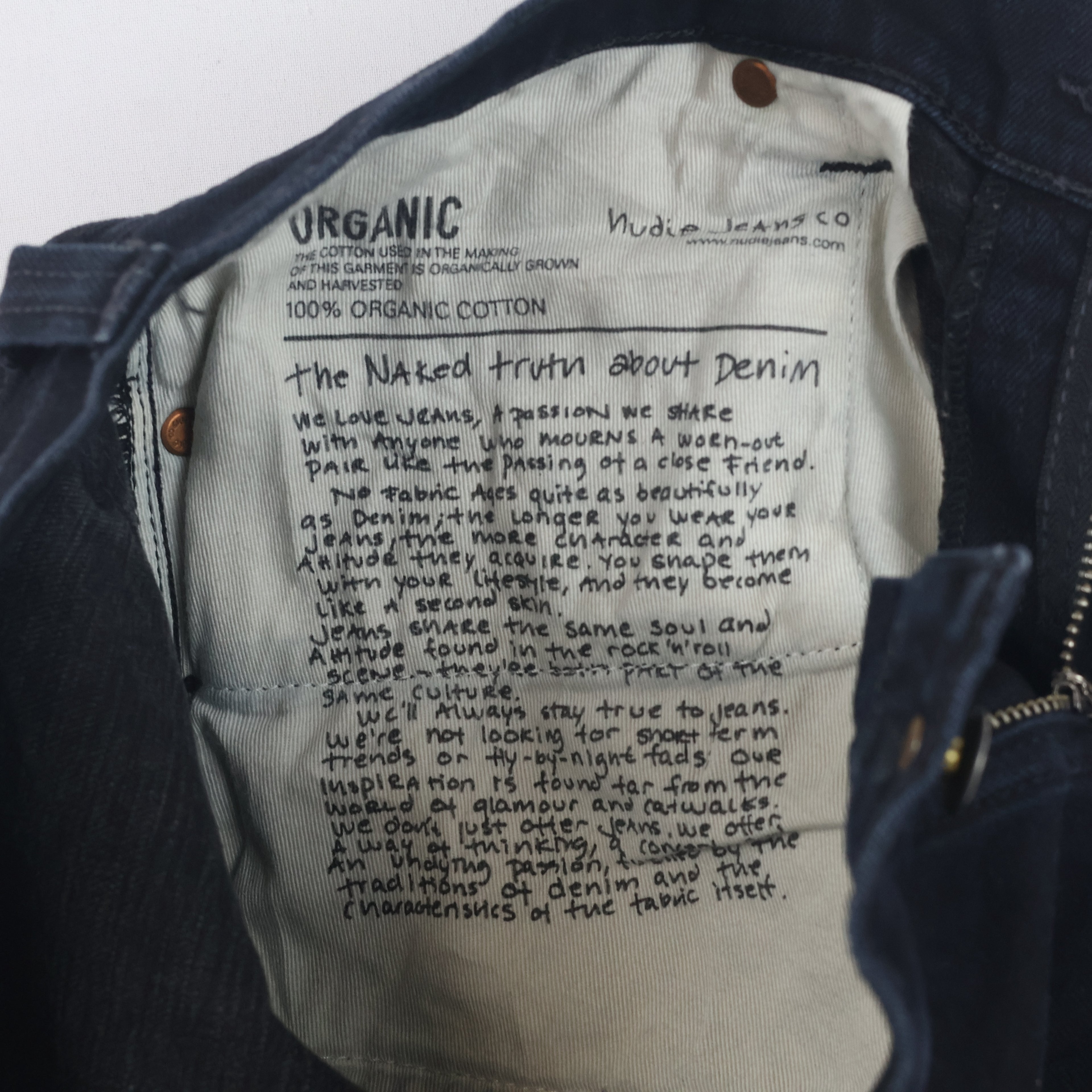 Thrifted Nudie Jeans Co Men's Slim Fit Black Jeans 30 Waist/ J1042