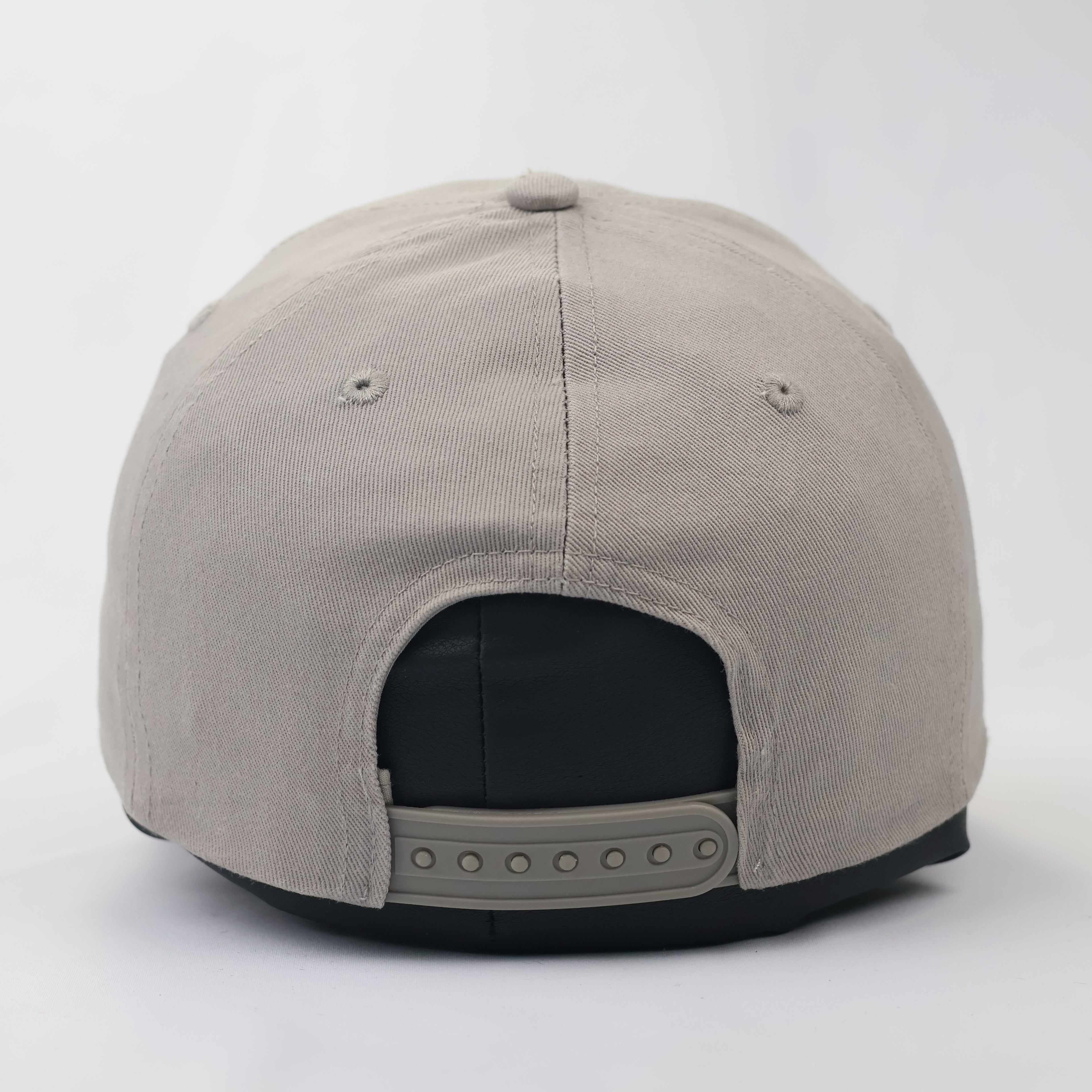 Thrifted NYC Lettering Snapback Hat - Light Grey Urban Cap