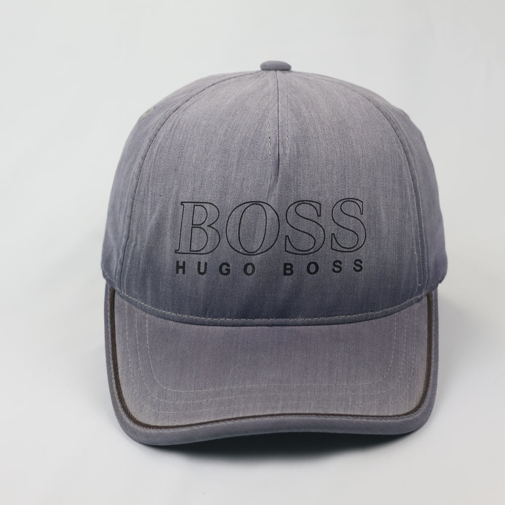 Hugo Boss Grey Vintage Thrifted Baseball Cap - Authentic Thrifted