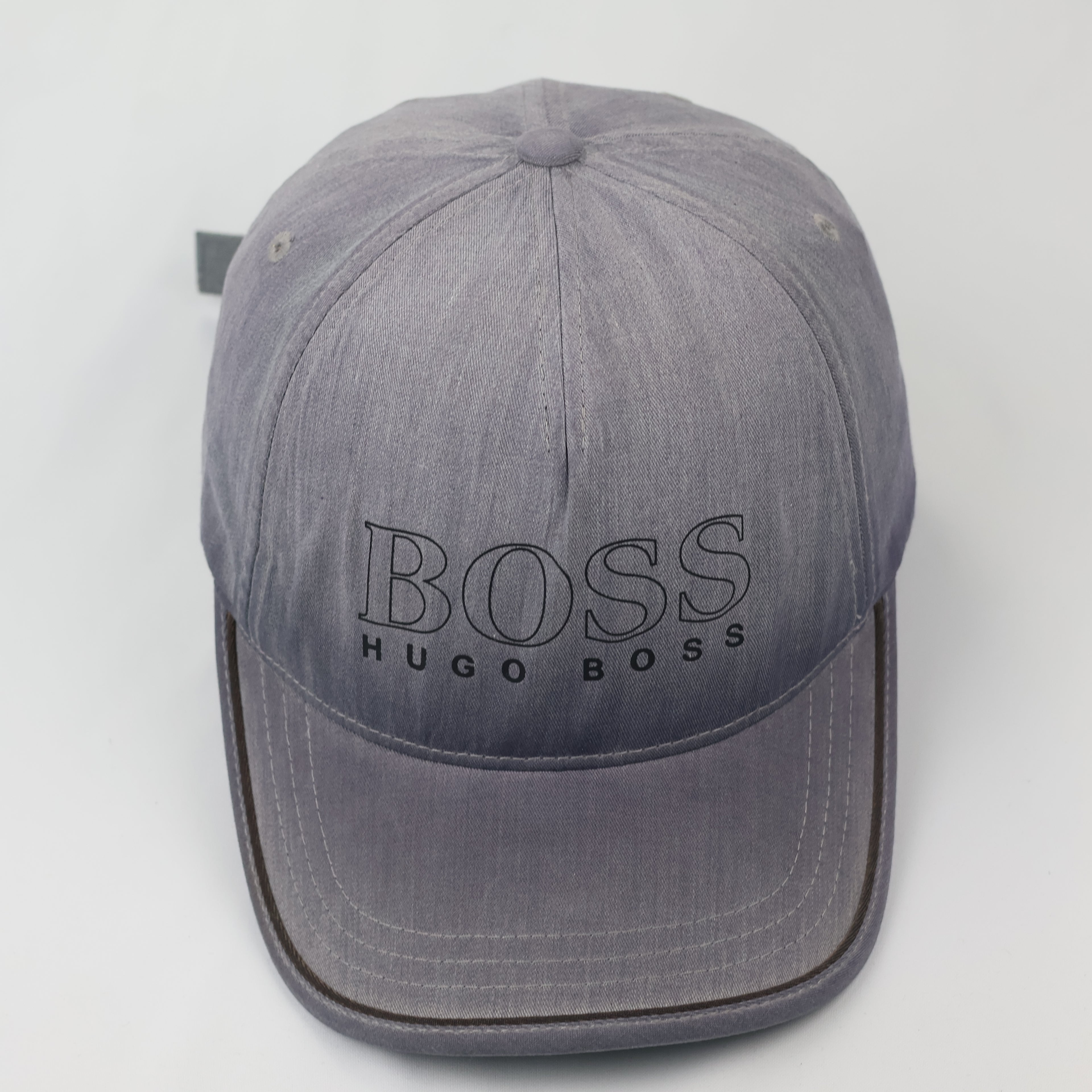 Hugo Boss Grey Vintage Thrifted Baseball Cap - Authentic Thrifted