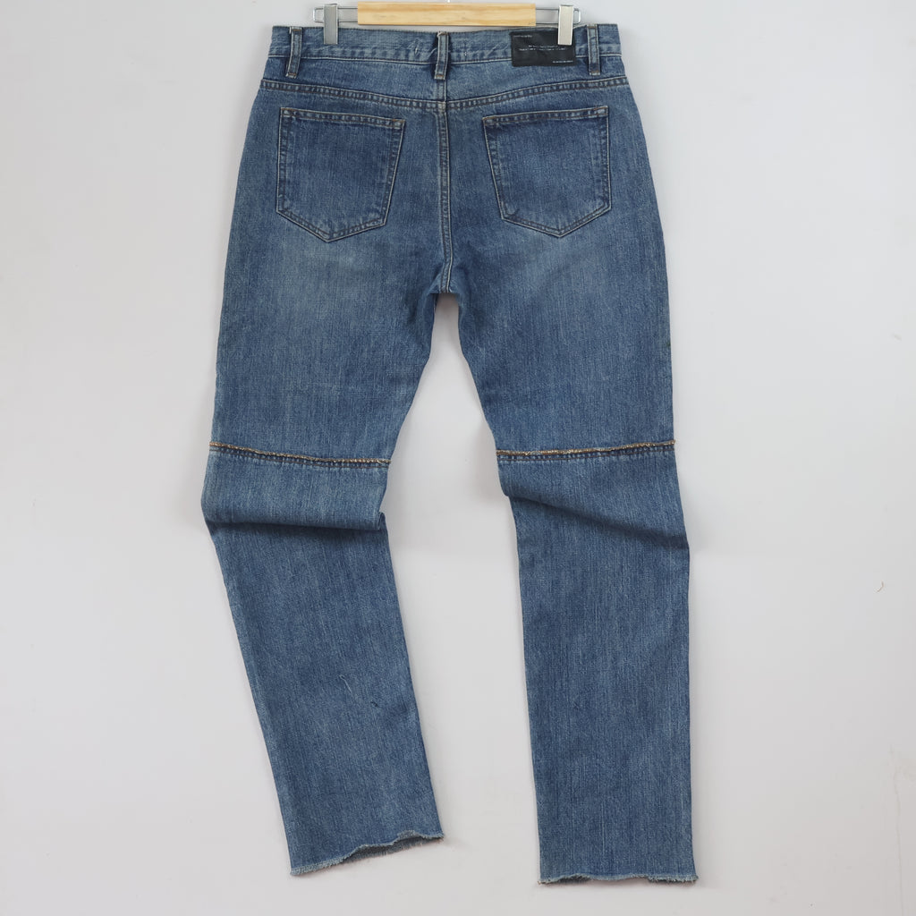 Thrifted Thisisneverthat Men's Blue Ripped Jeans 32-34 Waist/ J1040