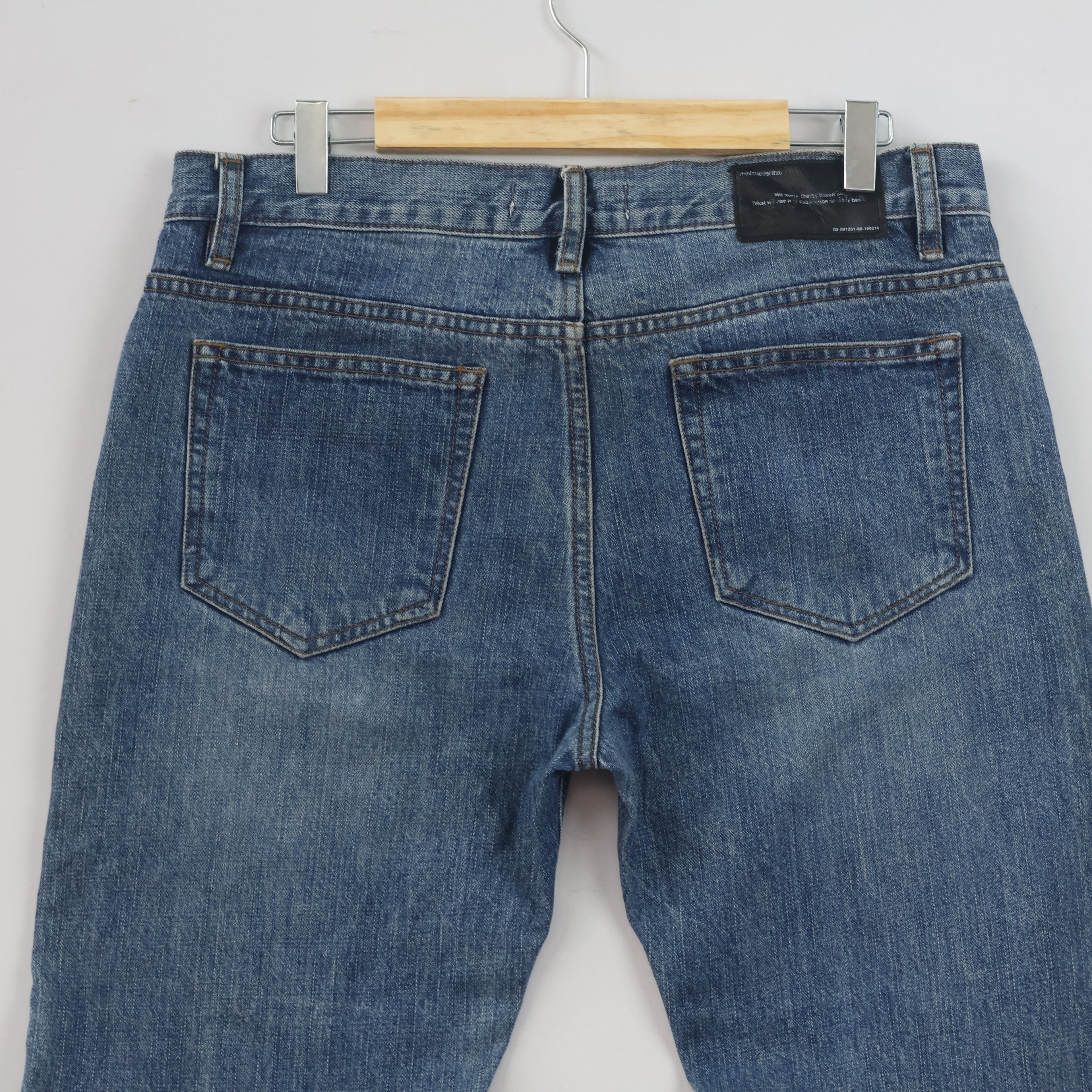 Thrifted Thisisneverthat Men's Blue Ripped Jeans 32-34 Waist/ J1040