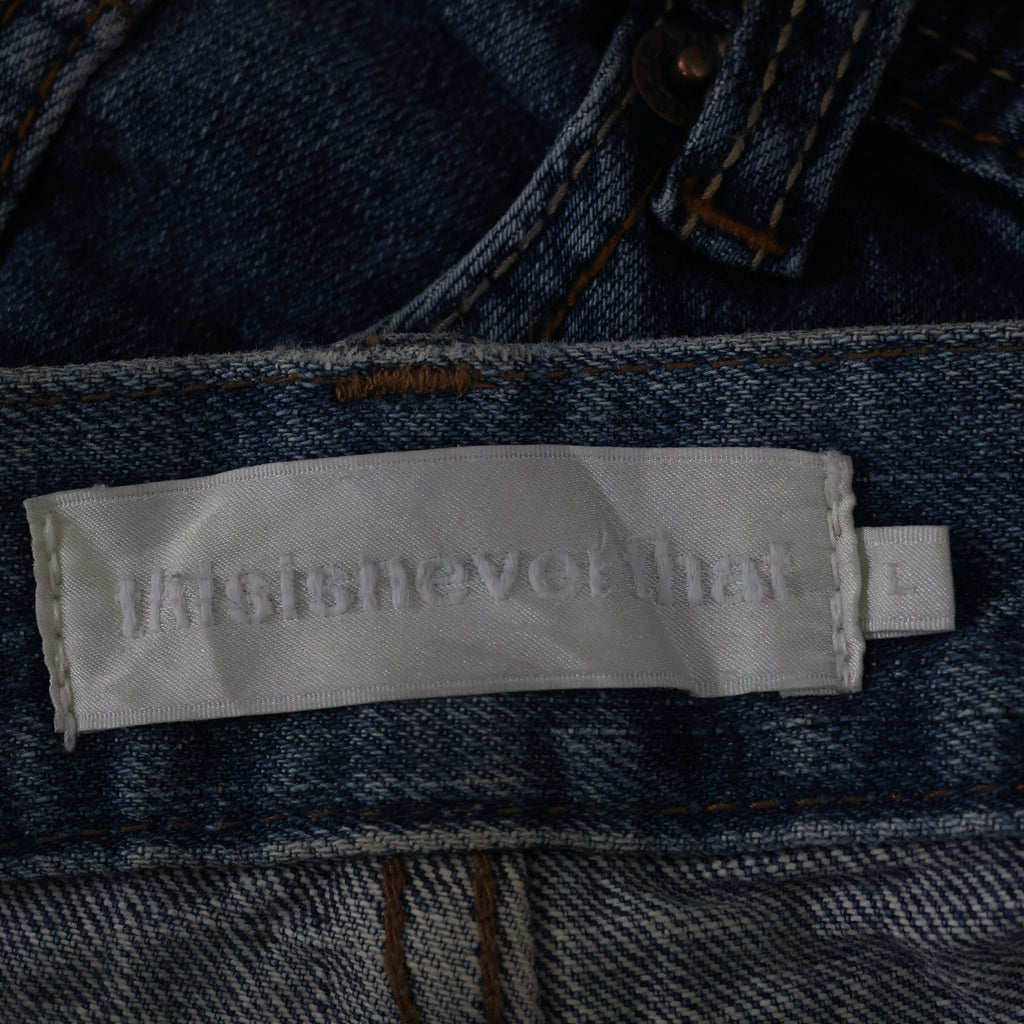 Thrifted Thisisneverthat Men's Blue Ripped Jeans 32-34 Waist/ J1040