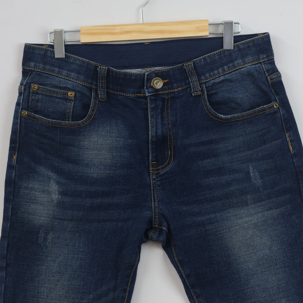 Thrifted Men's Trade Maker Casual Wash Denim Trousers Waist 32/ J1062