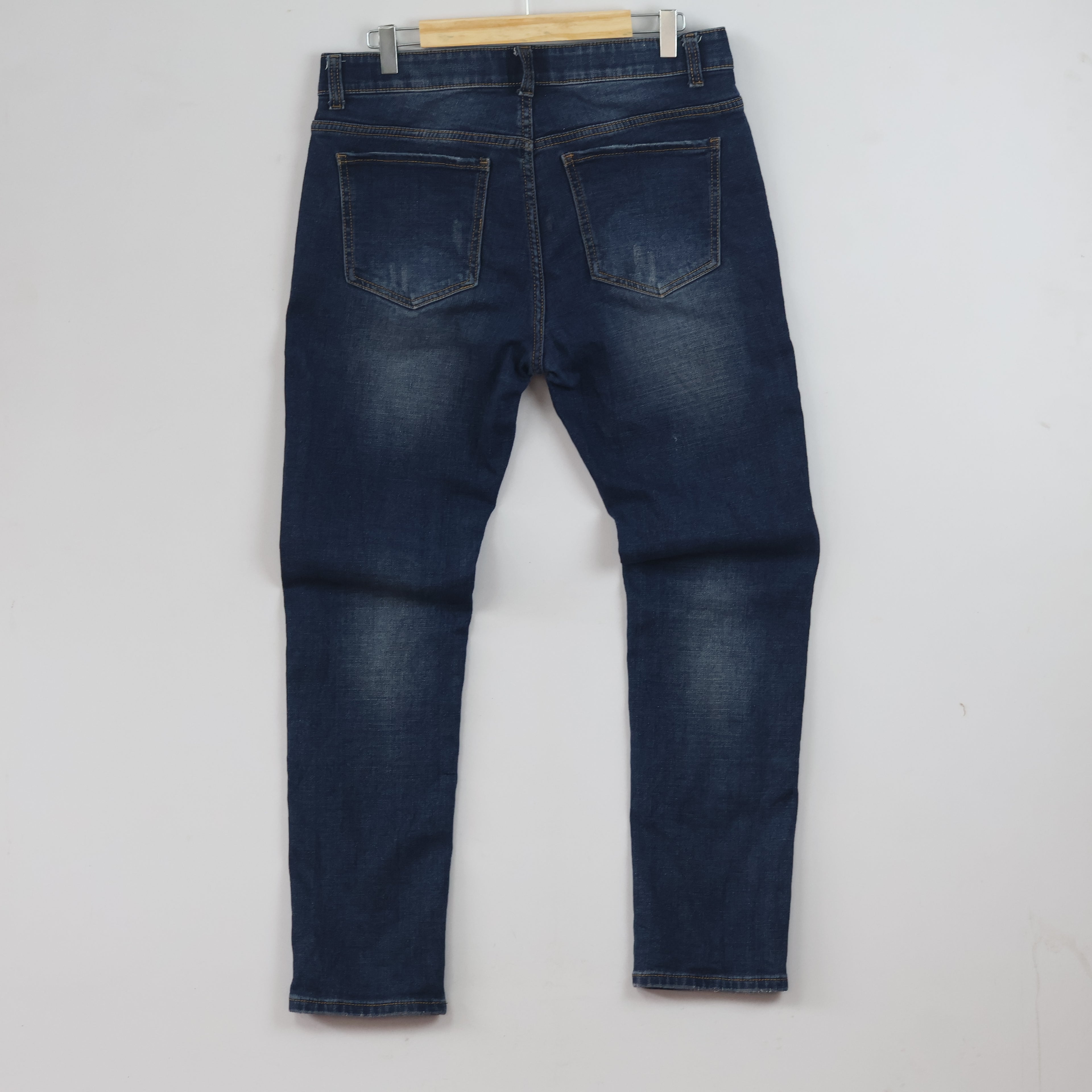 Thrifted Men's Trade Maker Casual Wash Denim Trousers Waist 32/ J1062