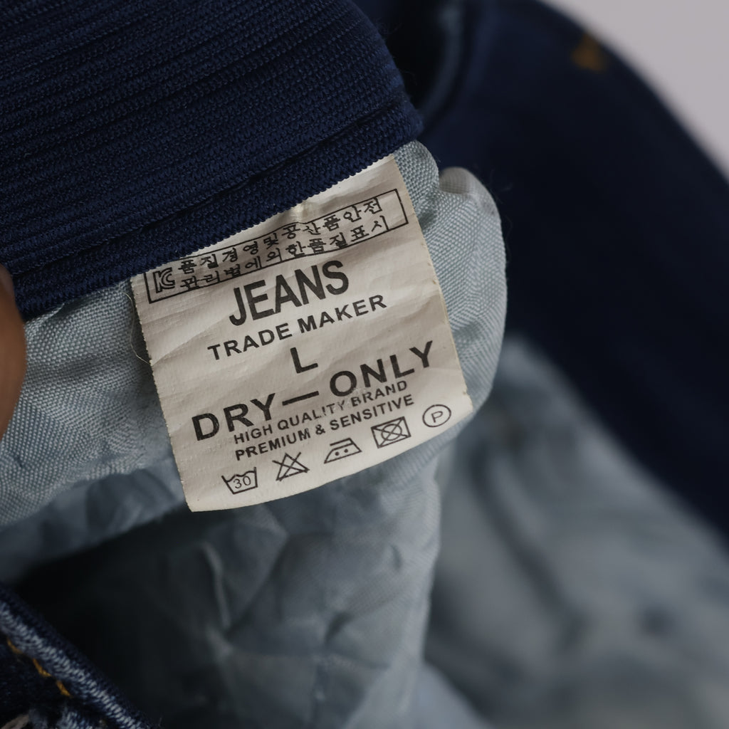 Thrifted Men's Trade Maker Casual Wash Denim Trousers Waist 32/ J1062