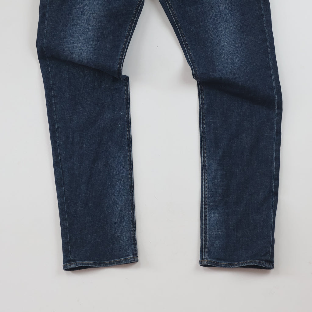 Thrifted Jambangee Men's Deep Indigo Blue Jeans 32-34 Waist/ J1038