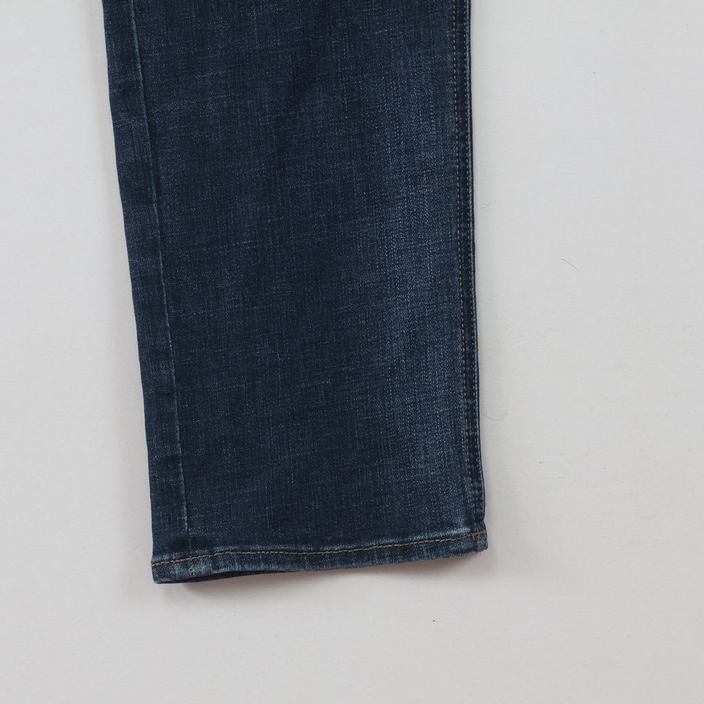 Thrifted Jambangee Men's Deep Indigo Blue Jeans 32-34 Waist/ J1038