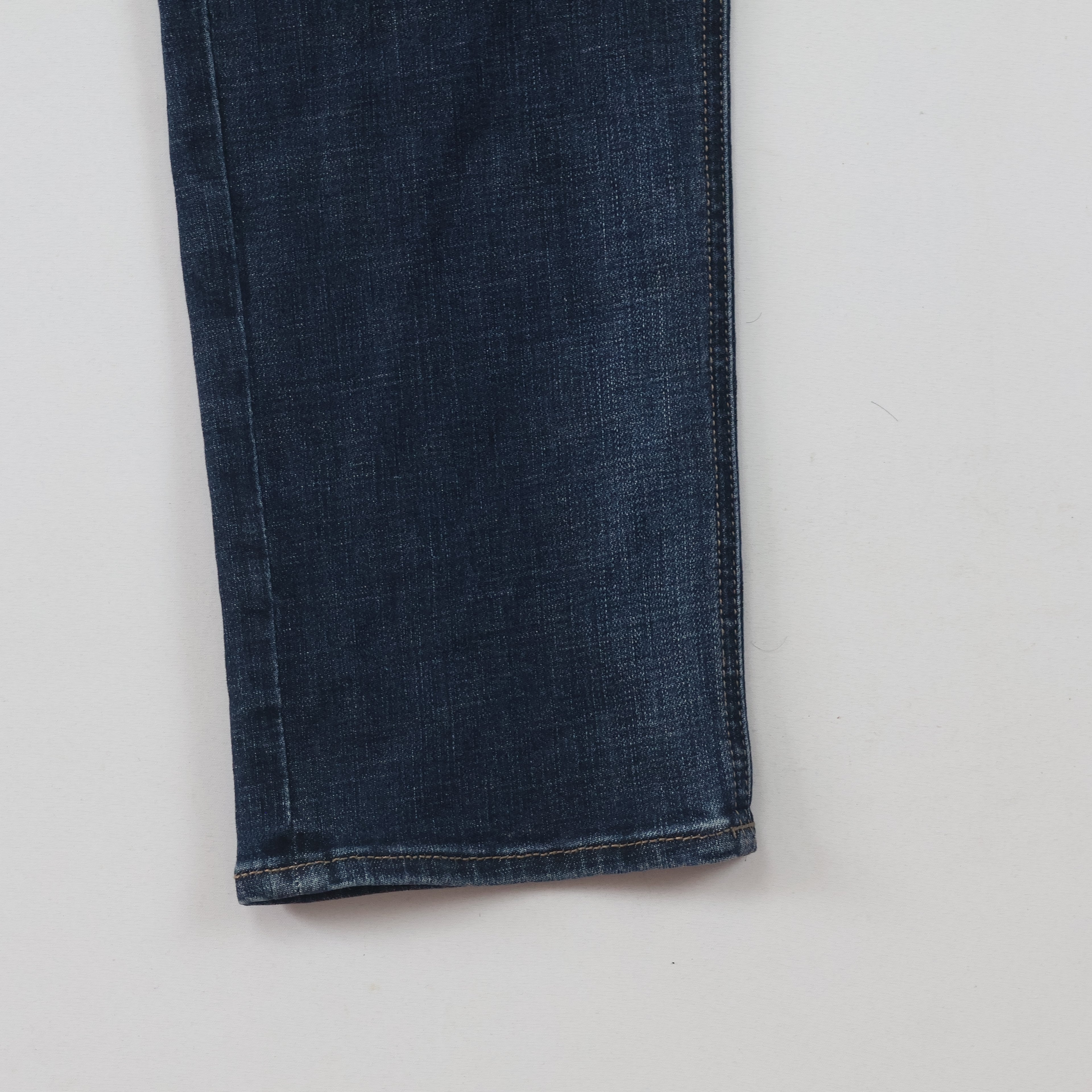 Thrifted Jambangee Men's Deep Indigo Blue Jeans 32-34 Waist/ J1038