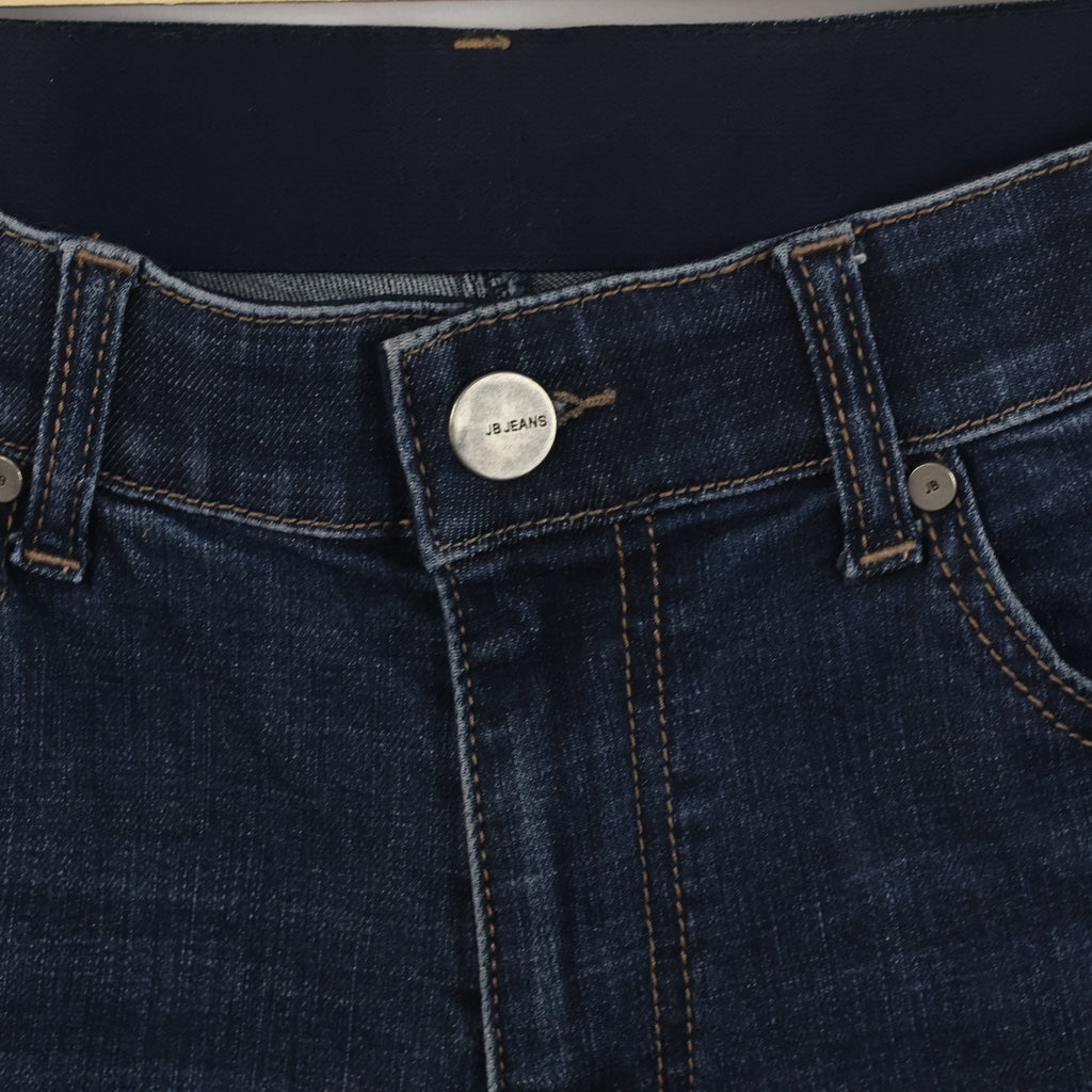 Thrifted Jambangee Men's Deep Indigo Blue Jeans 32-34 Waist/ J1038