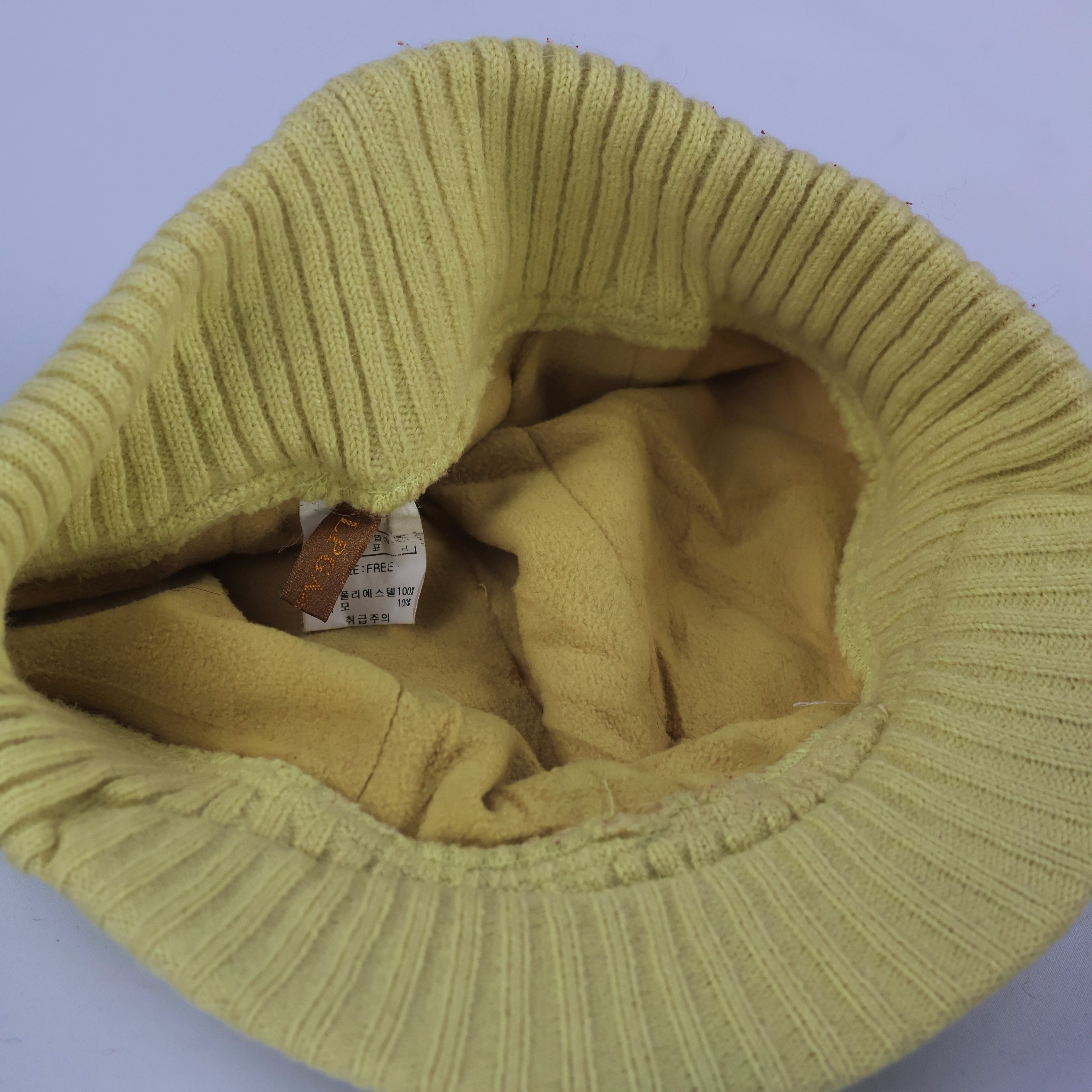 Yellow Beanie – Minimalist Women's Streetwear Headwear