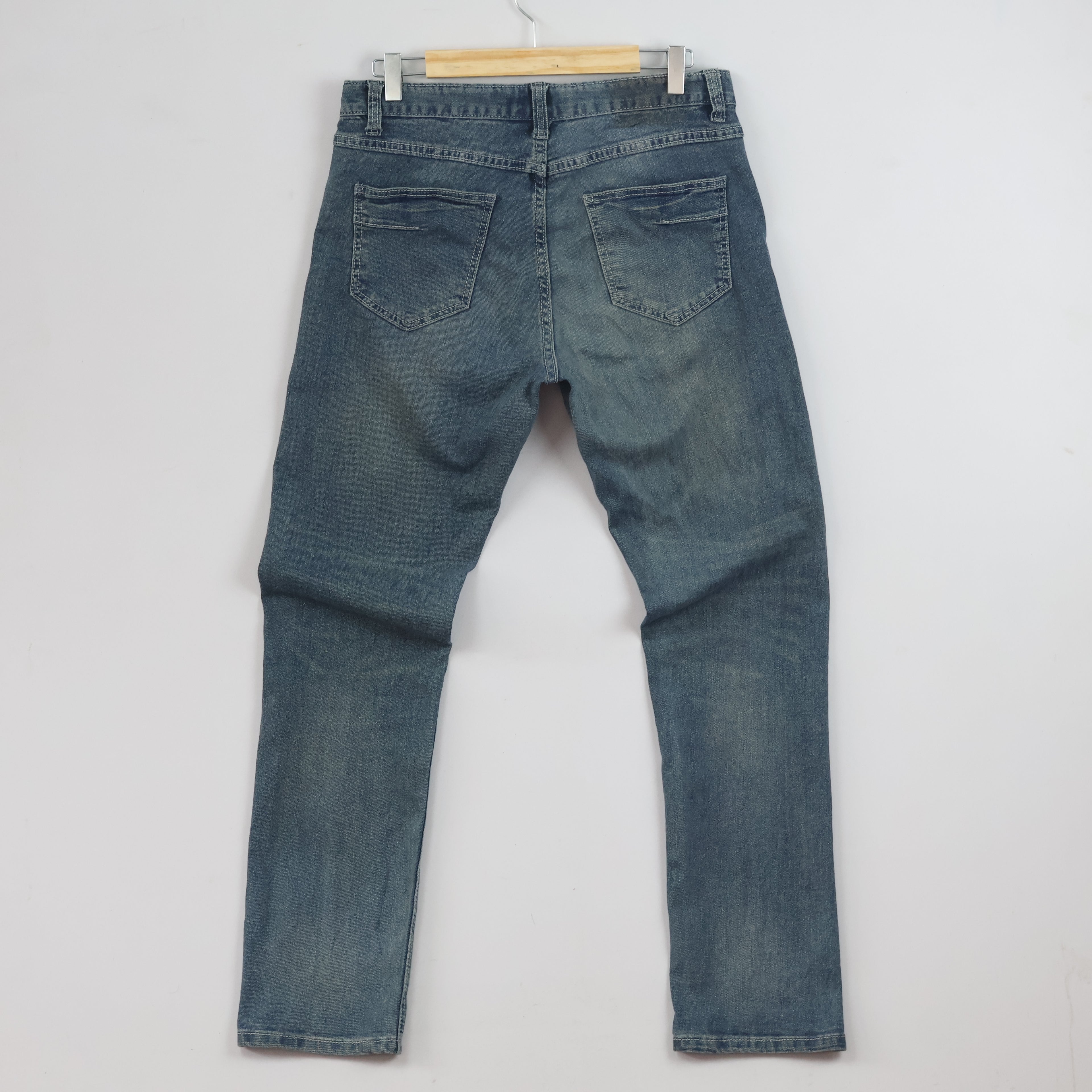 Thrifted Denim Supply Men's Faded Blue Denim Jeans 30-32 Waist/ J1037