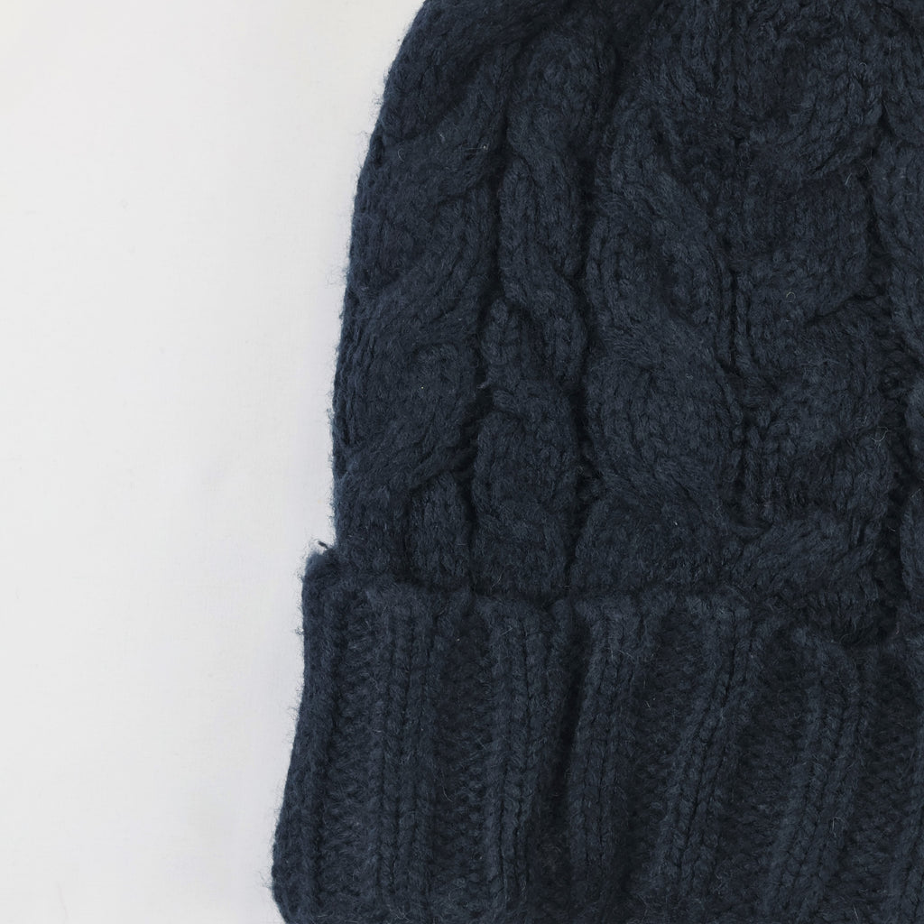 Official GAP Kids Knit Thrifted Beanie – Soft-Touch Blue Winter Cap with Logo Appliqué