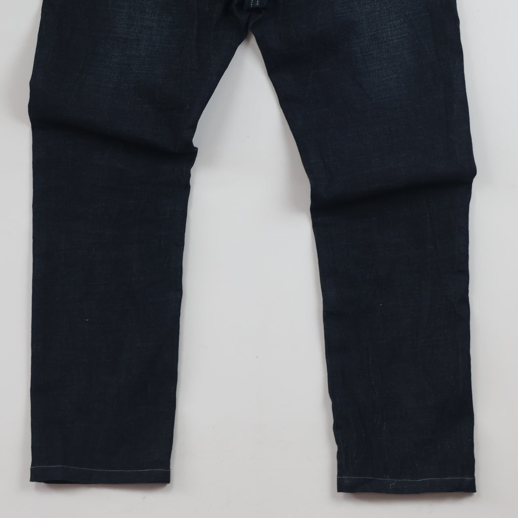 Thrifted Caesar Men's Deep Indigo Blue Denim Jeans 34 Waist/ J1036