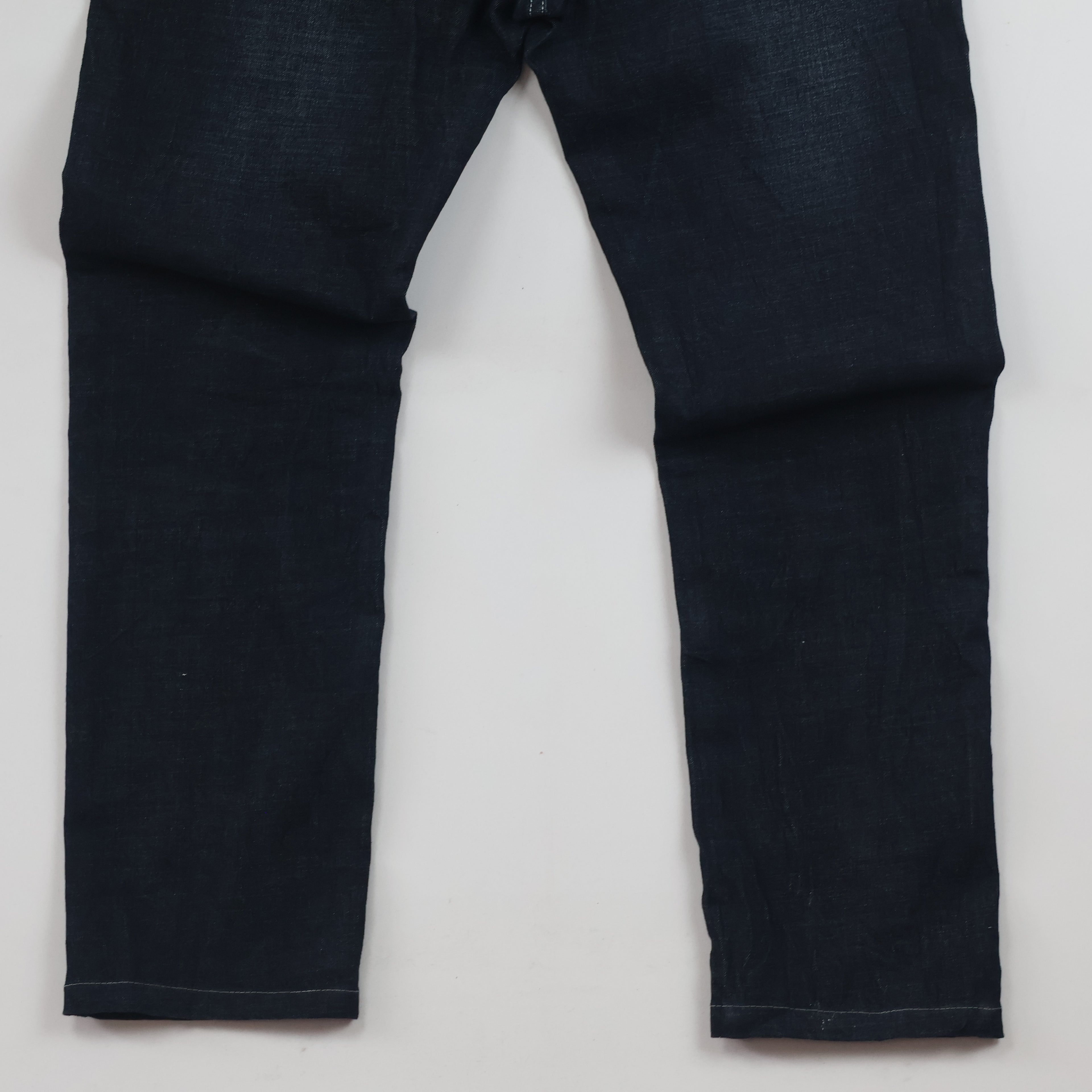 Thrifted Caesar Men's Deep Indigo Blue Denim Jeans 34 Waist/ J1036