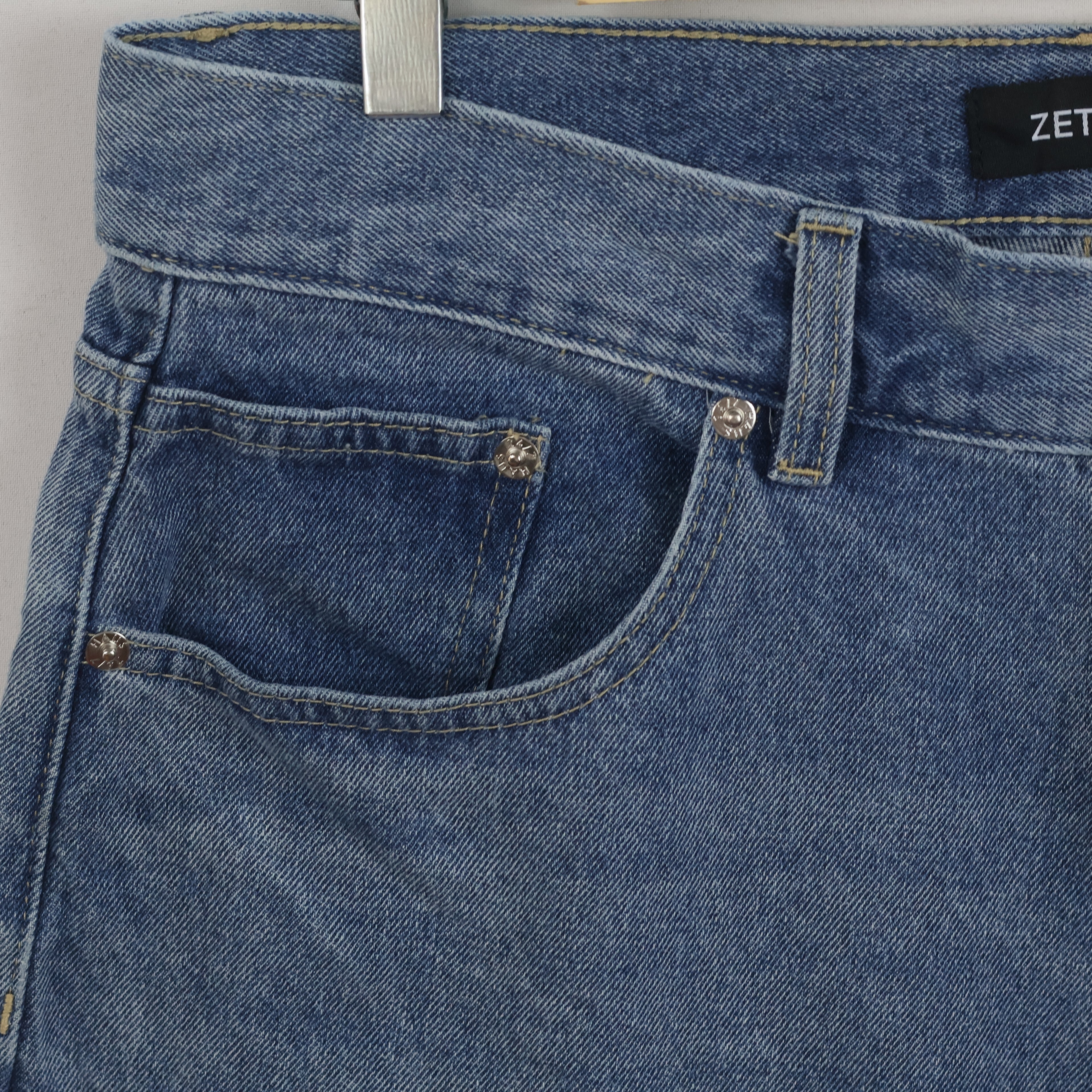 Thrifted Zetta22 Men's Blue Wide Leg Jeans 32 Waist/ J1034