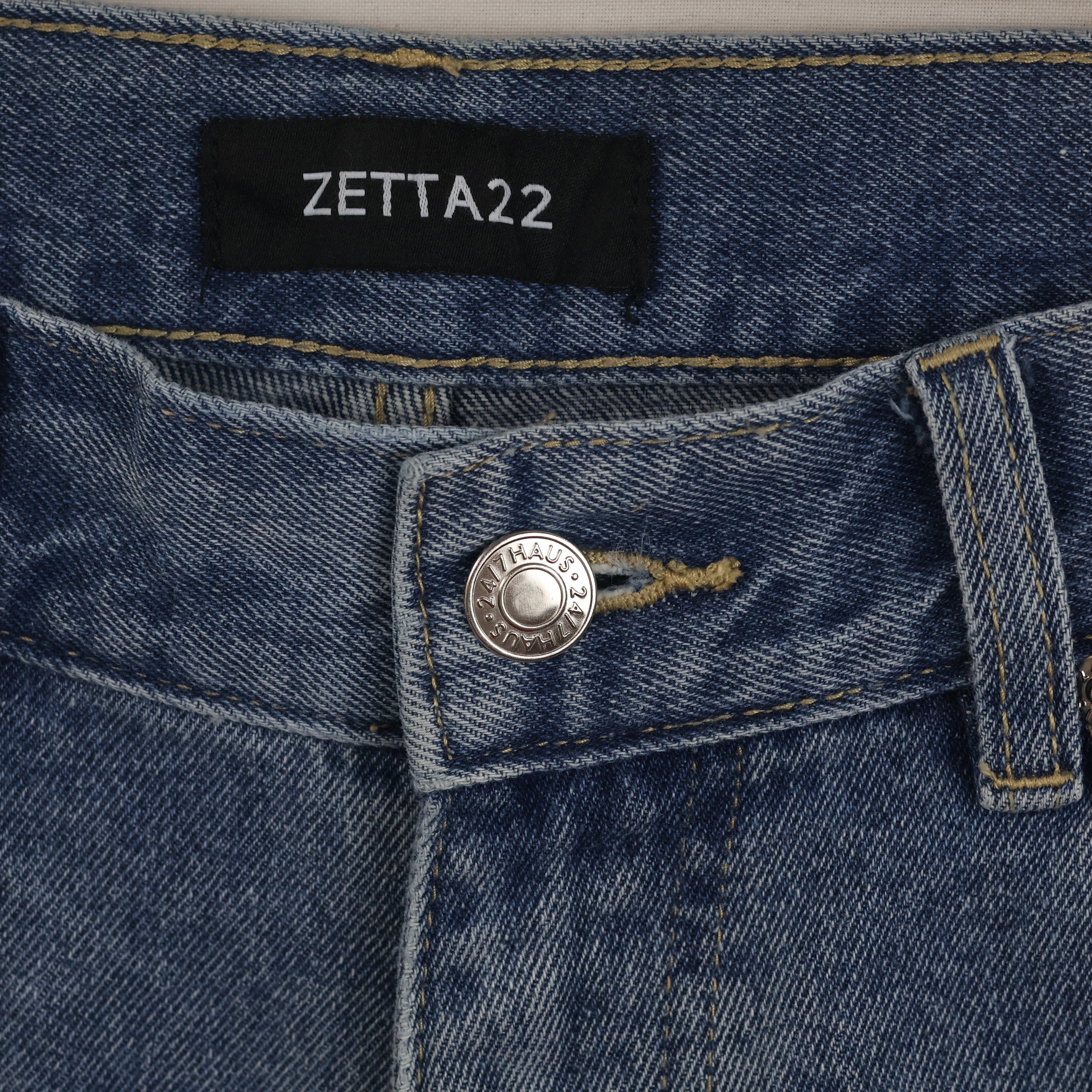 Thrifted Zetta22 Men's Blue Wide Leg Jeans 32 Waist/ J1034