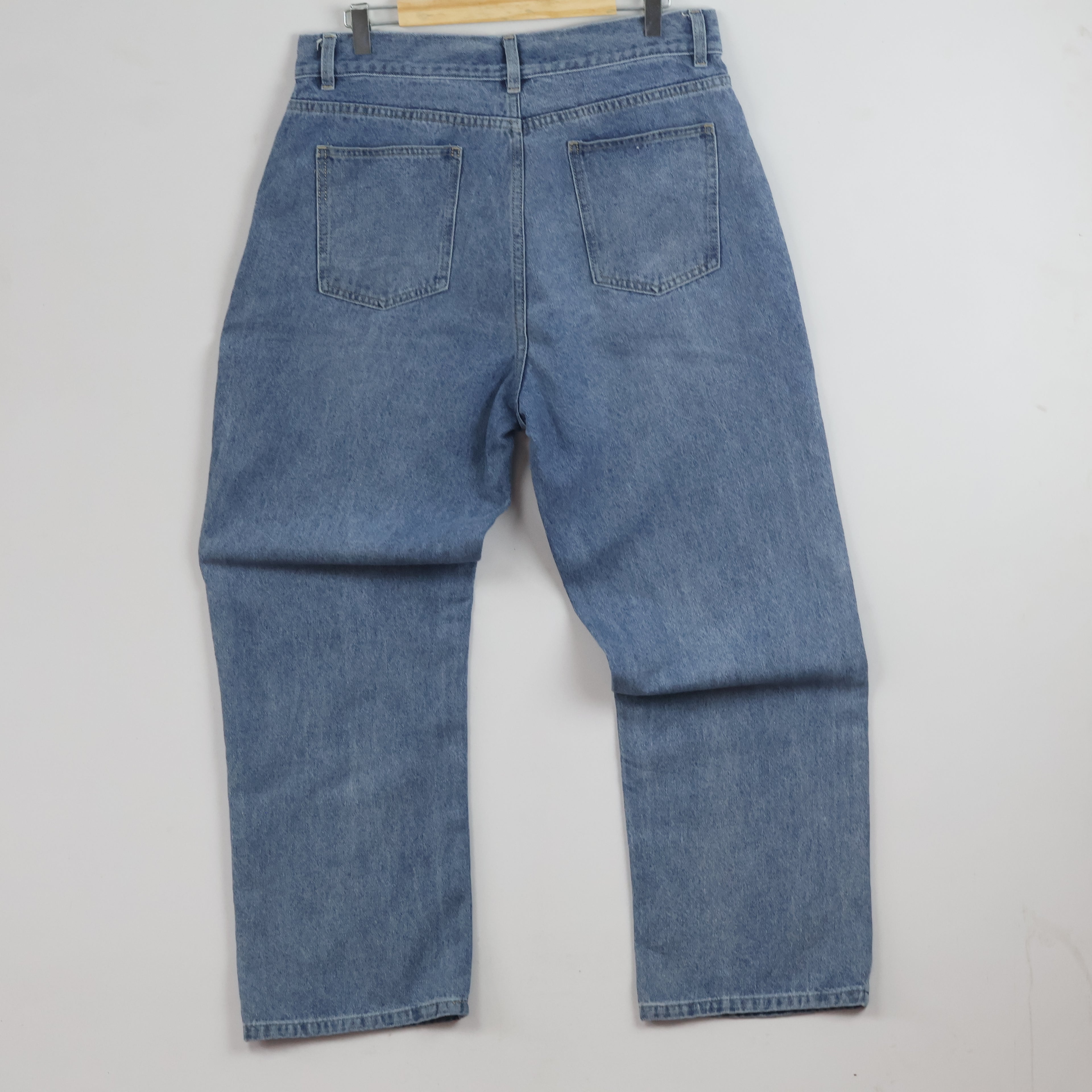 Thrifted Zetta22 Men's Blue Wide Leg Jeans 32 Waist/ J1034
