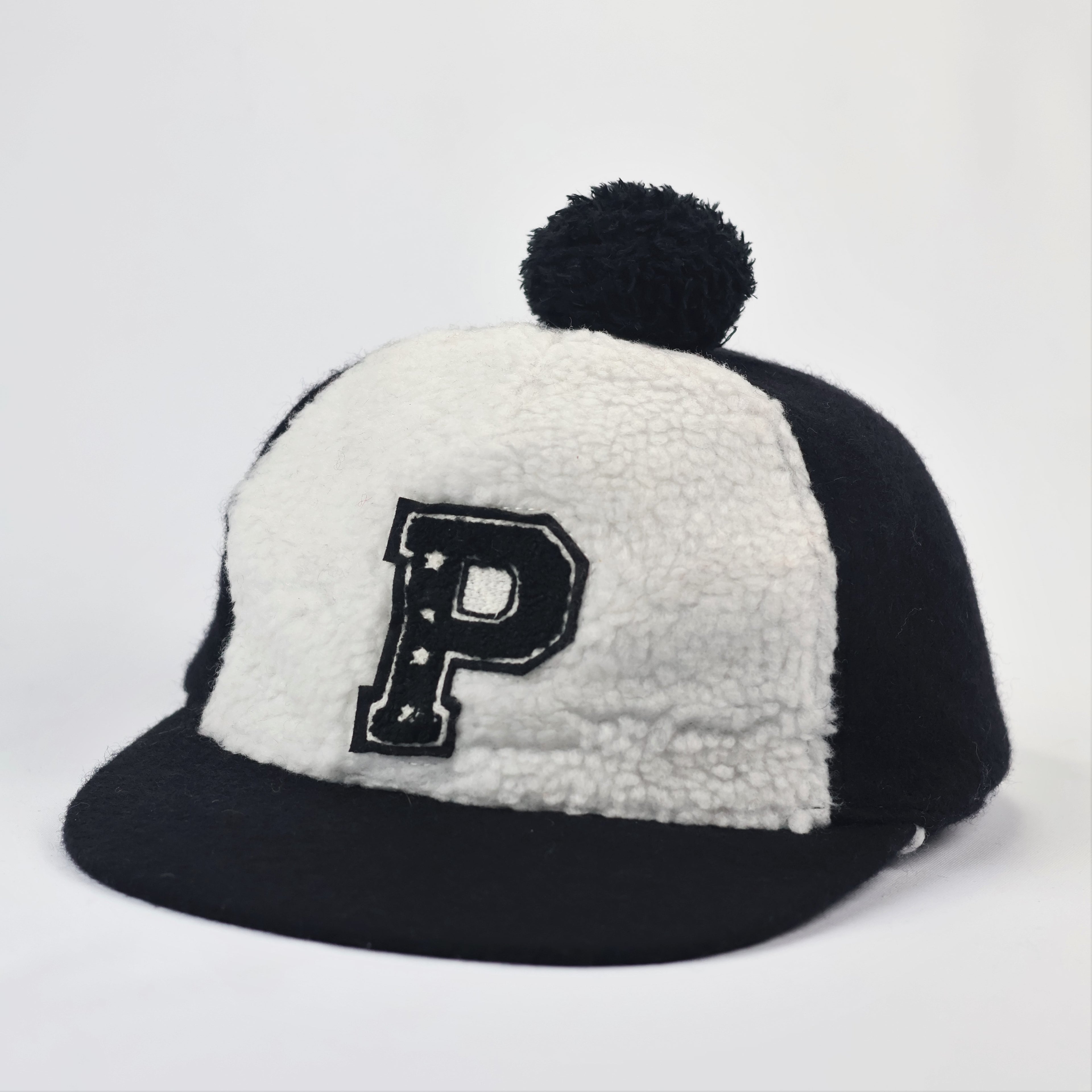 Official ZOH Kids Blue Ribbed Beanie – "P"  Logo Winter Cap