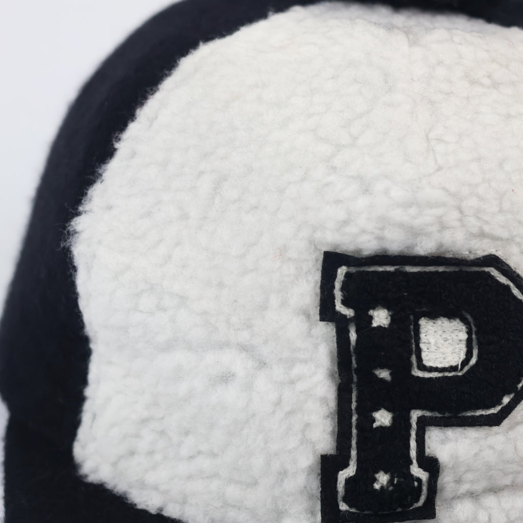 Official ZOH Kids Blue Ribbed Beanie – "P"  Logo Winter Cap