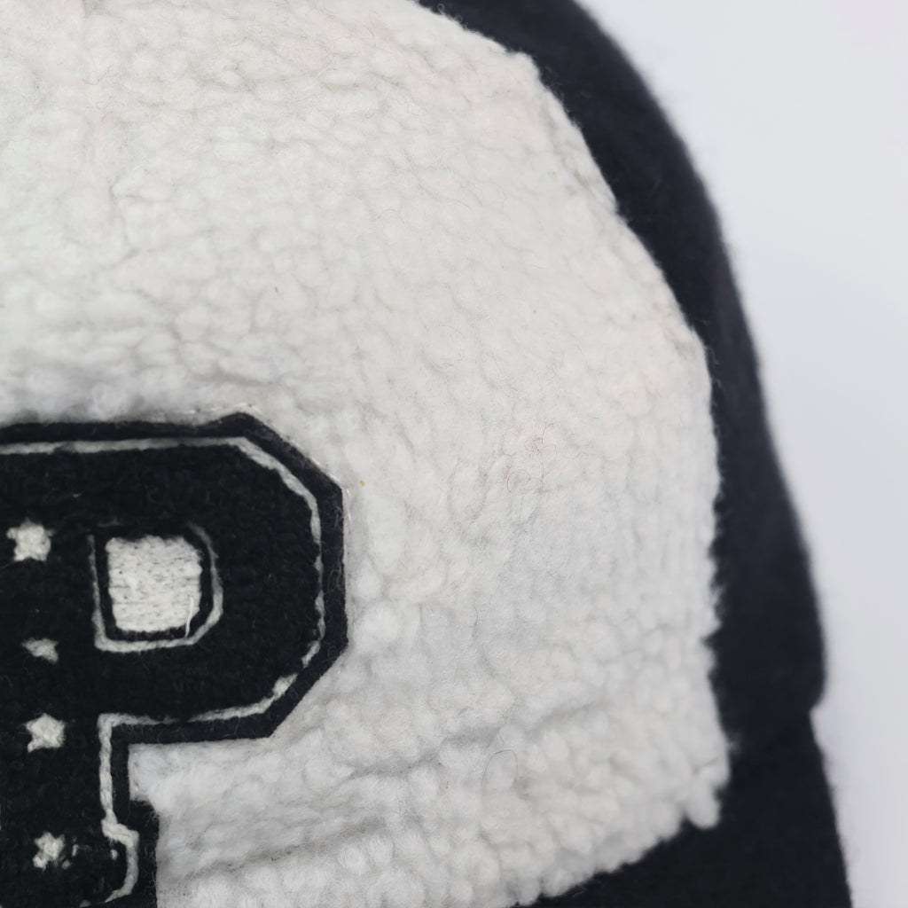 Official ZOH Kids Blue Ribbed Beanie – "P"  Logo Winter Cap