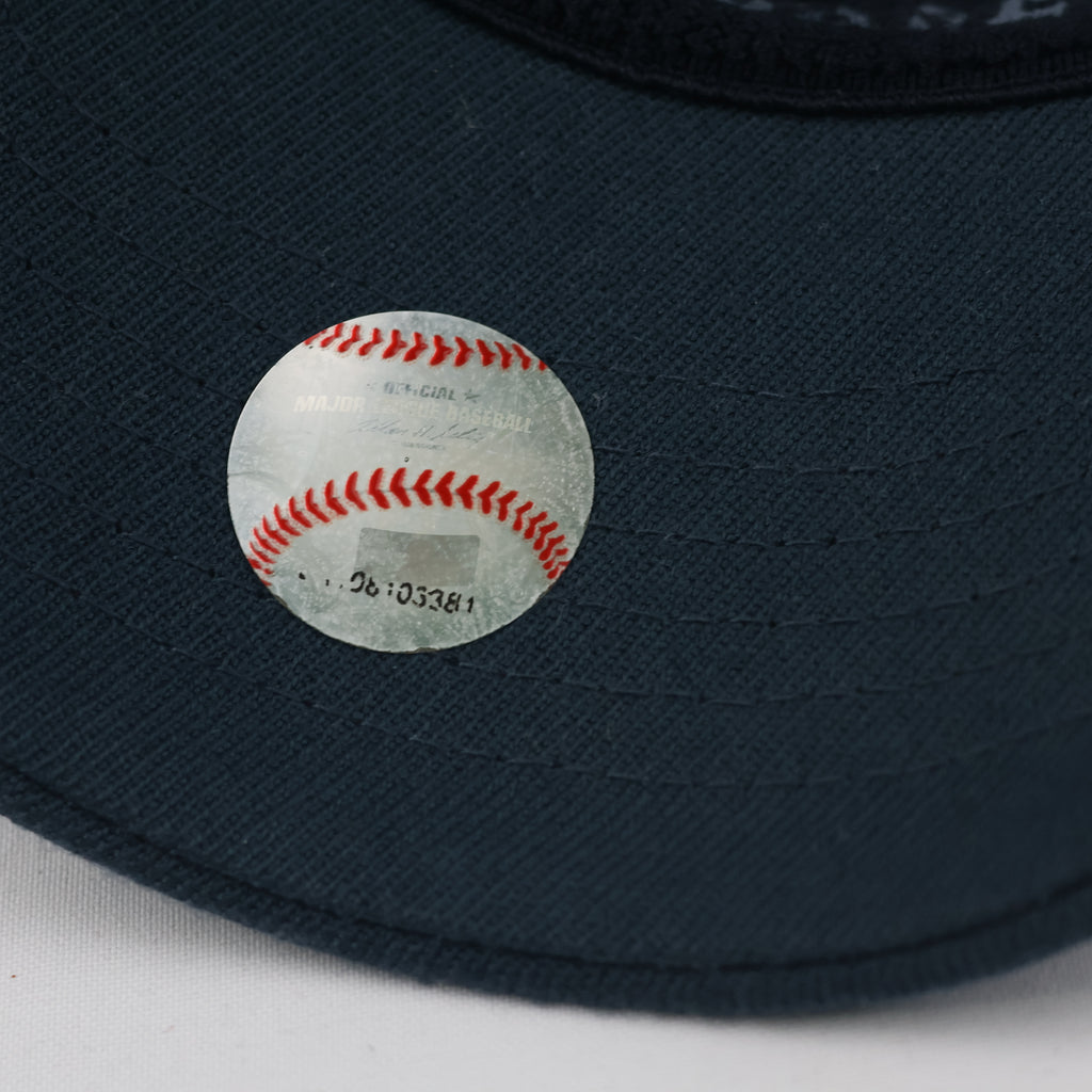 Vintage Atlanta Braves Fitted Hat | Thrifted Navy Blue MLB Baseball Cap S/M