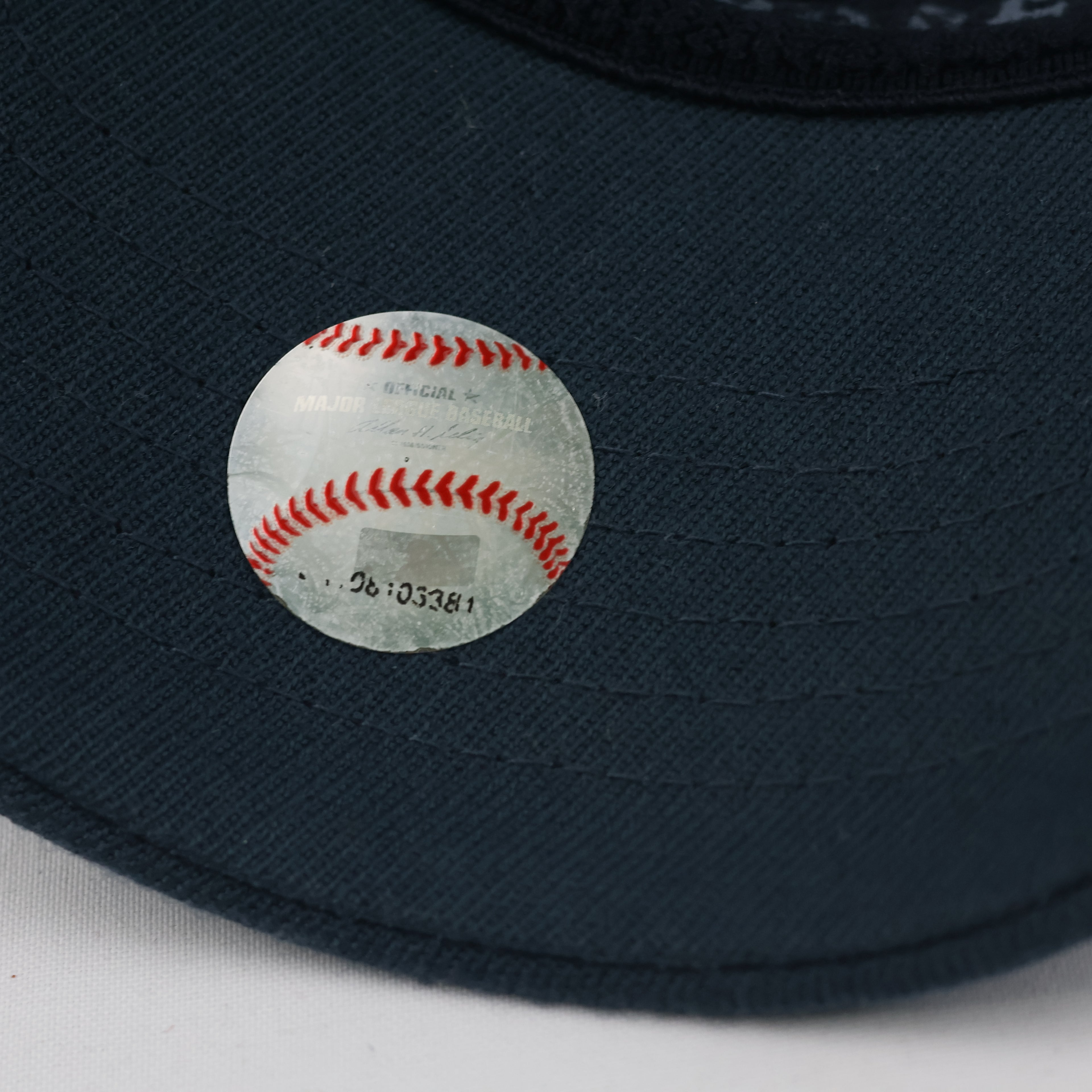 Vintage Atlanta Braves Fitted Hat | Thrifted Navy Blue MLB Baseball Cap S/M