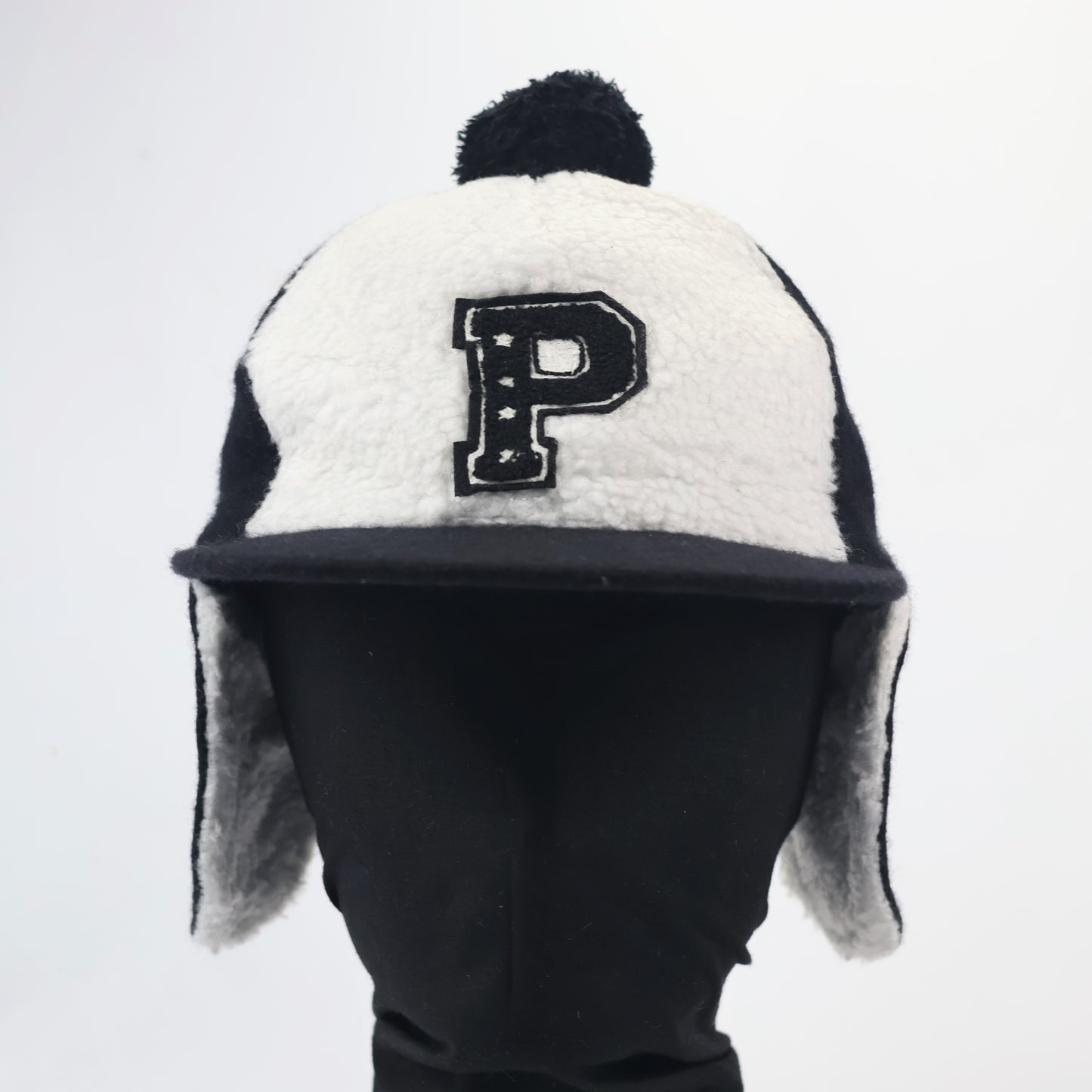 Official ZOH Kids Blue Ribbed Beanie – "P"  Logo Winter Cap