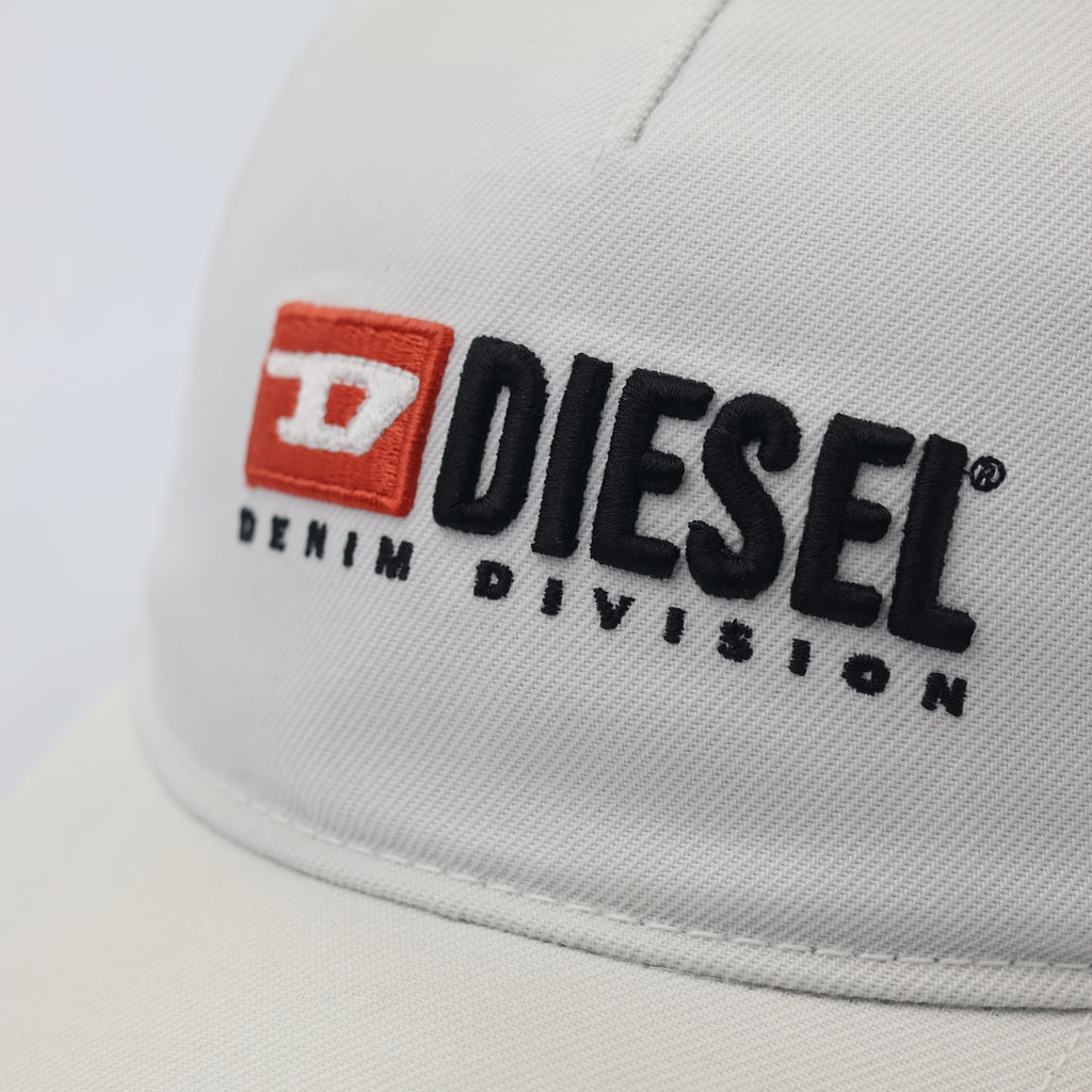 Diesel Denim Division Vintage Baseball Cap - Off-White & Black