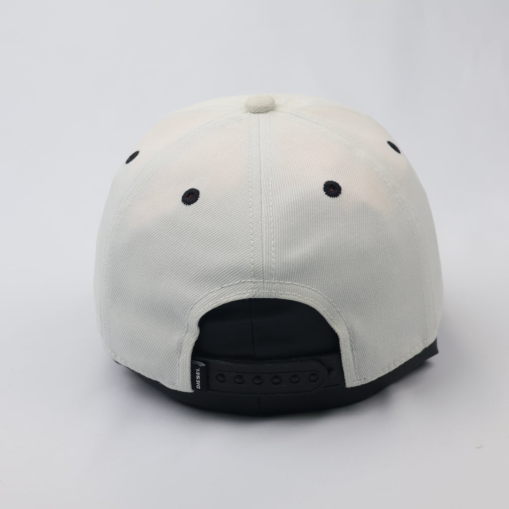 Diesel Denim Division Vintage Baseball Cap - Off-White & Black