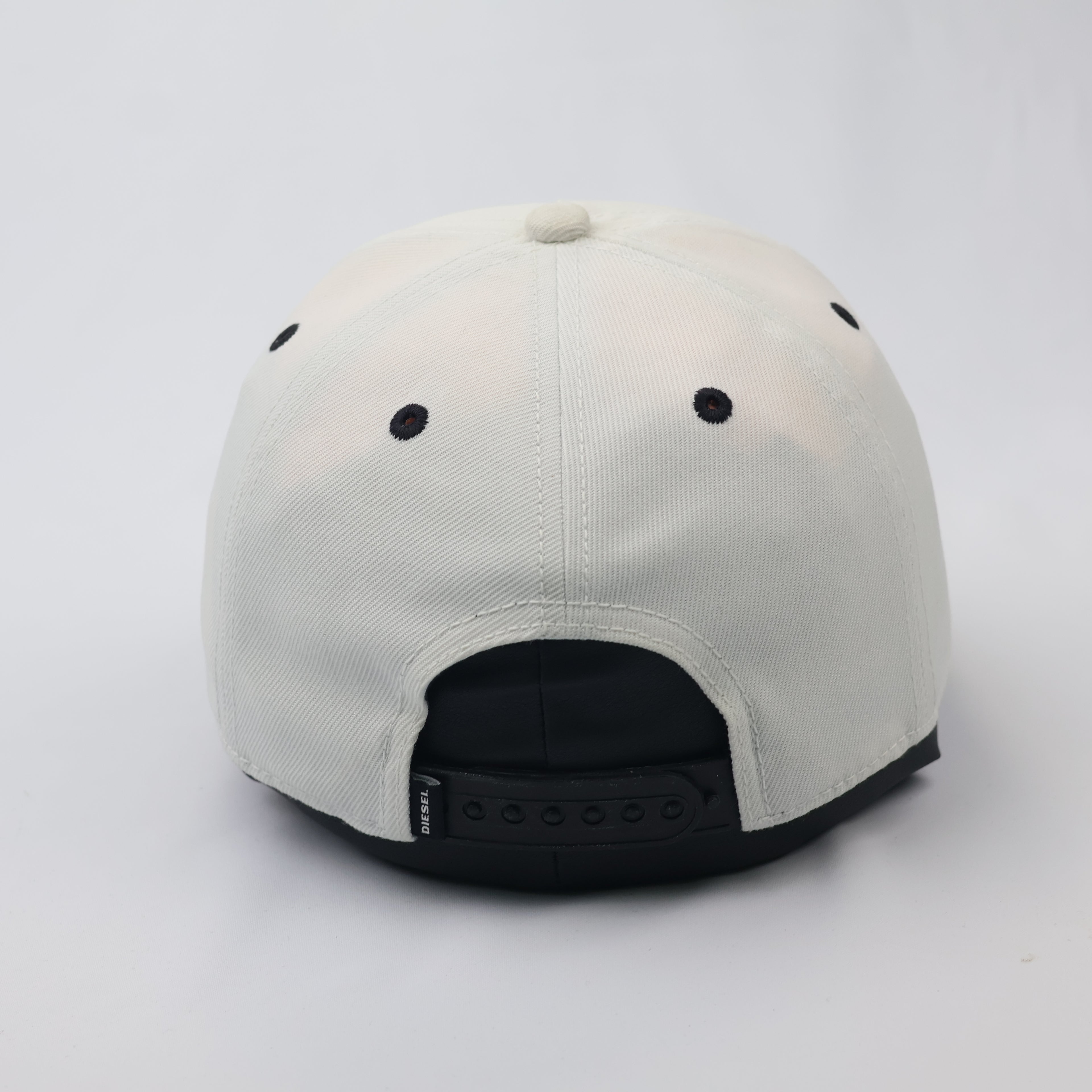 Diesel Denim Division Vintage Baseball Cap - Off-White & Black