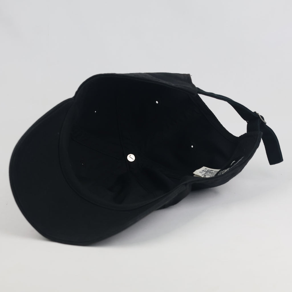 Vintage Nike Heritage 86 Strapback Hat | Thrifted Black Classic Swoosh Dad Cap