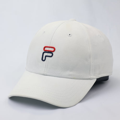 Authentic Fila Embroidered Logo Thrifted Hat - Off-White (Size 57-59cm)