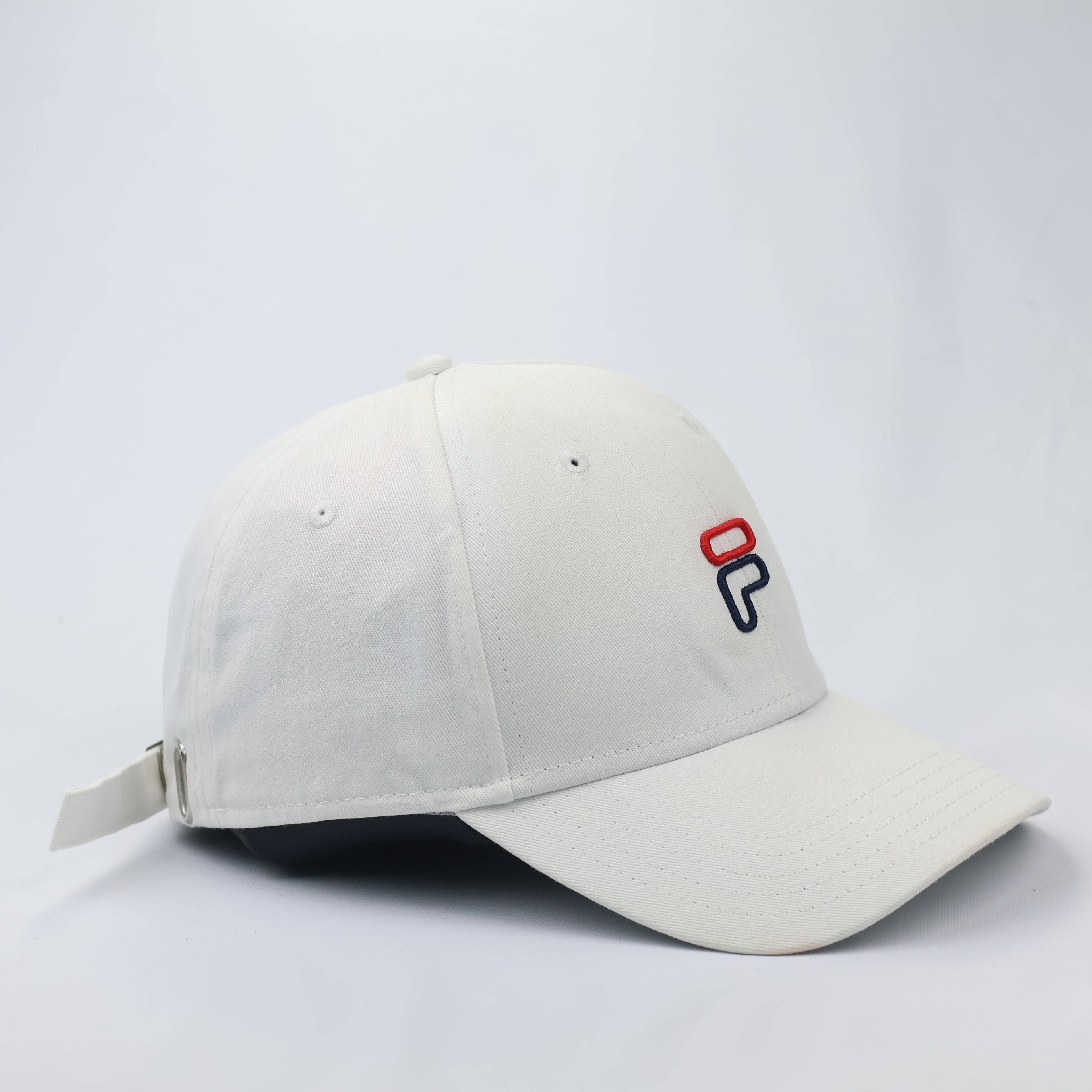 Authentic Fila Embroidered Logo Thrifted Hat - Off-White (Size 57-59cm)