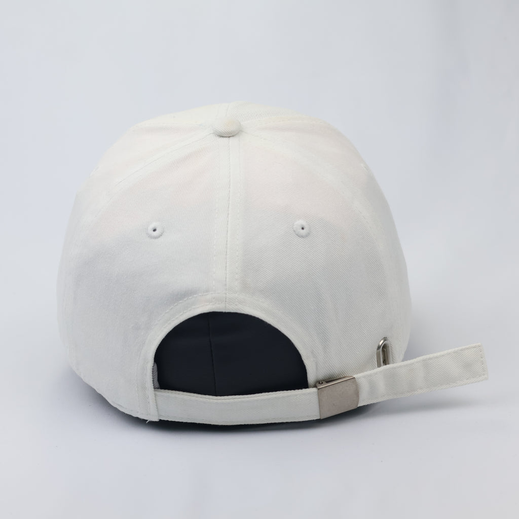 Authentic Fila Embroidered Logo Thrifted Hat - Off-White (Size 57-59cm)