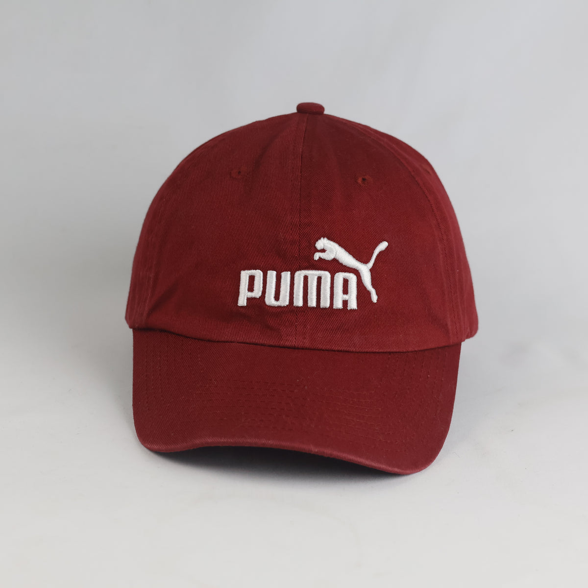 Thrifted Puma Classic Red-Wine Cotton Baseball Cap | 10821