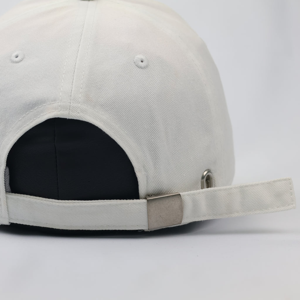 Authentic Fila Embroidered Logo Thrifted Hat - Off-White (Size 57-59cm)