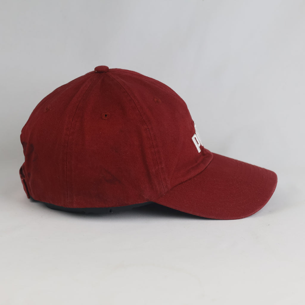 Thrifted Puma Classic Red-Wine Cotton Baseball Cap | 10821