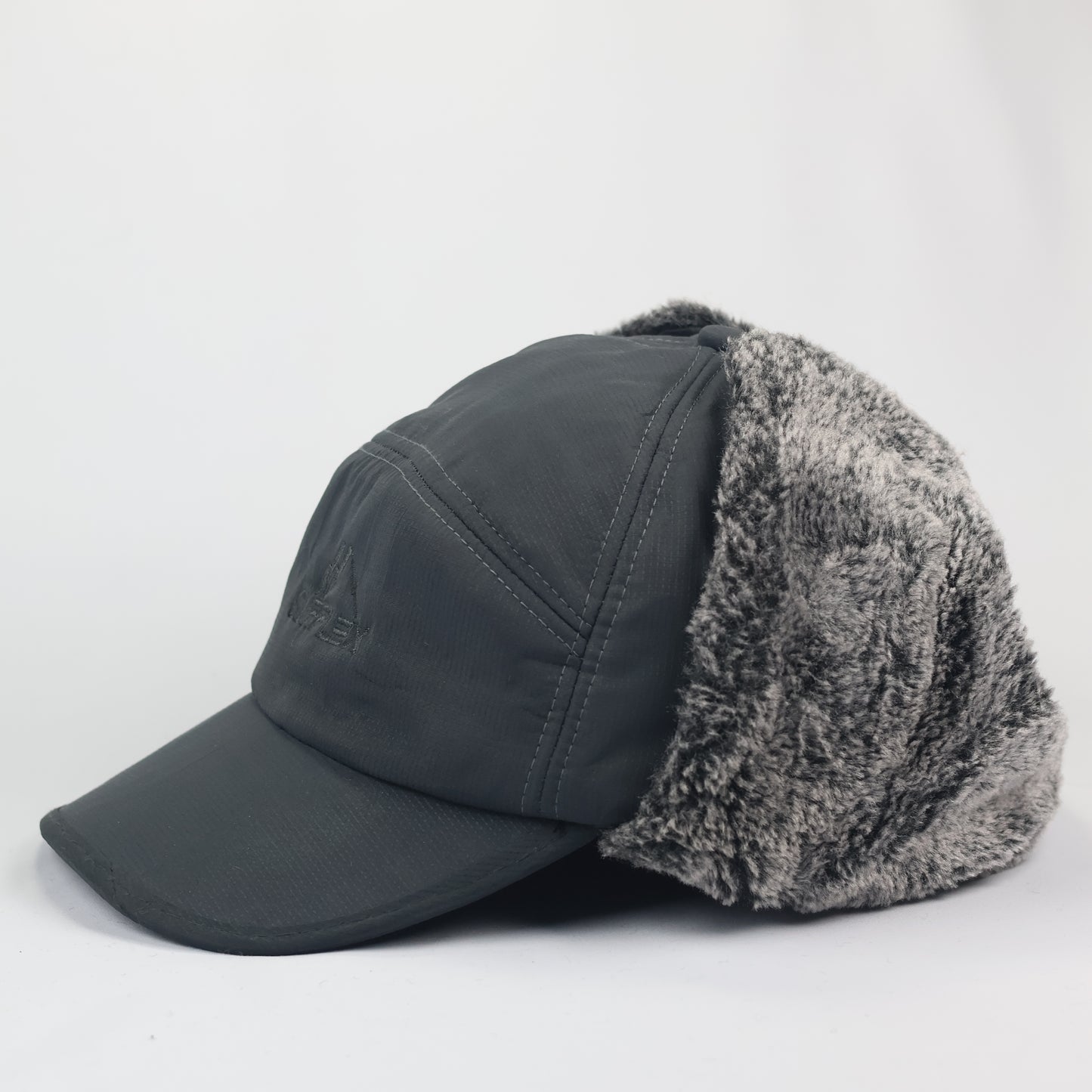 Classic "SUPPLEX" Grey Winter Thrifted Beanie - Warm Knit Hat (Adult Size)