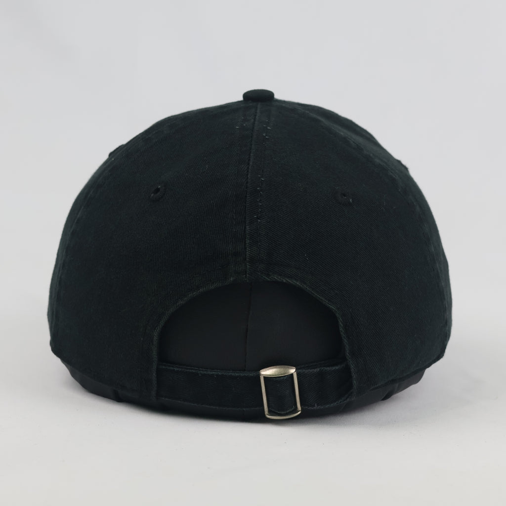 Vintage AC/DC Distressed Black Hat | Thrifted Embroidered Rock Band Cap