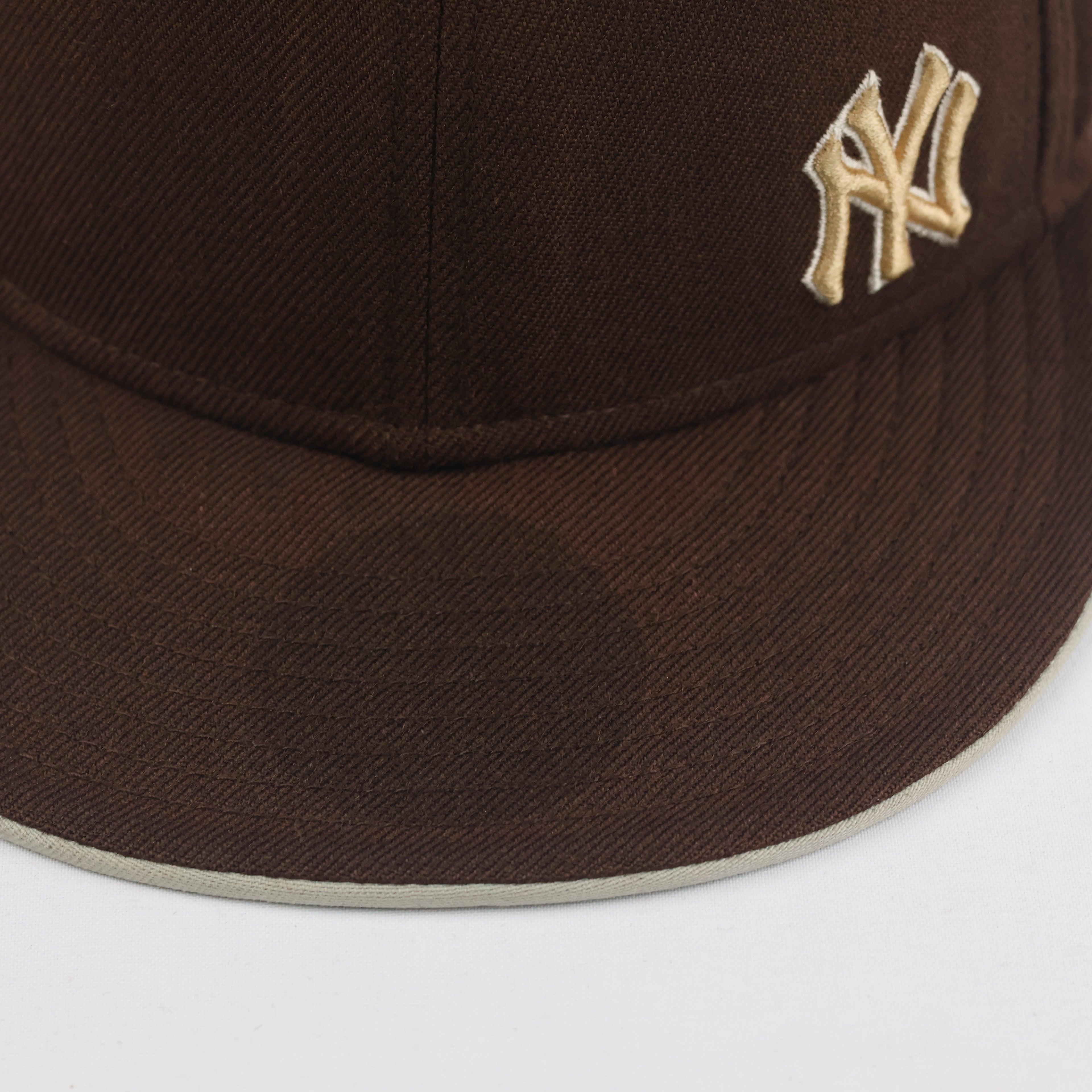 Vintage New Era 59FIFTY New York Yankees Hat | Thrifted Brown Fitted MLB Cap 7 3/8