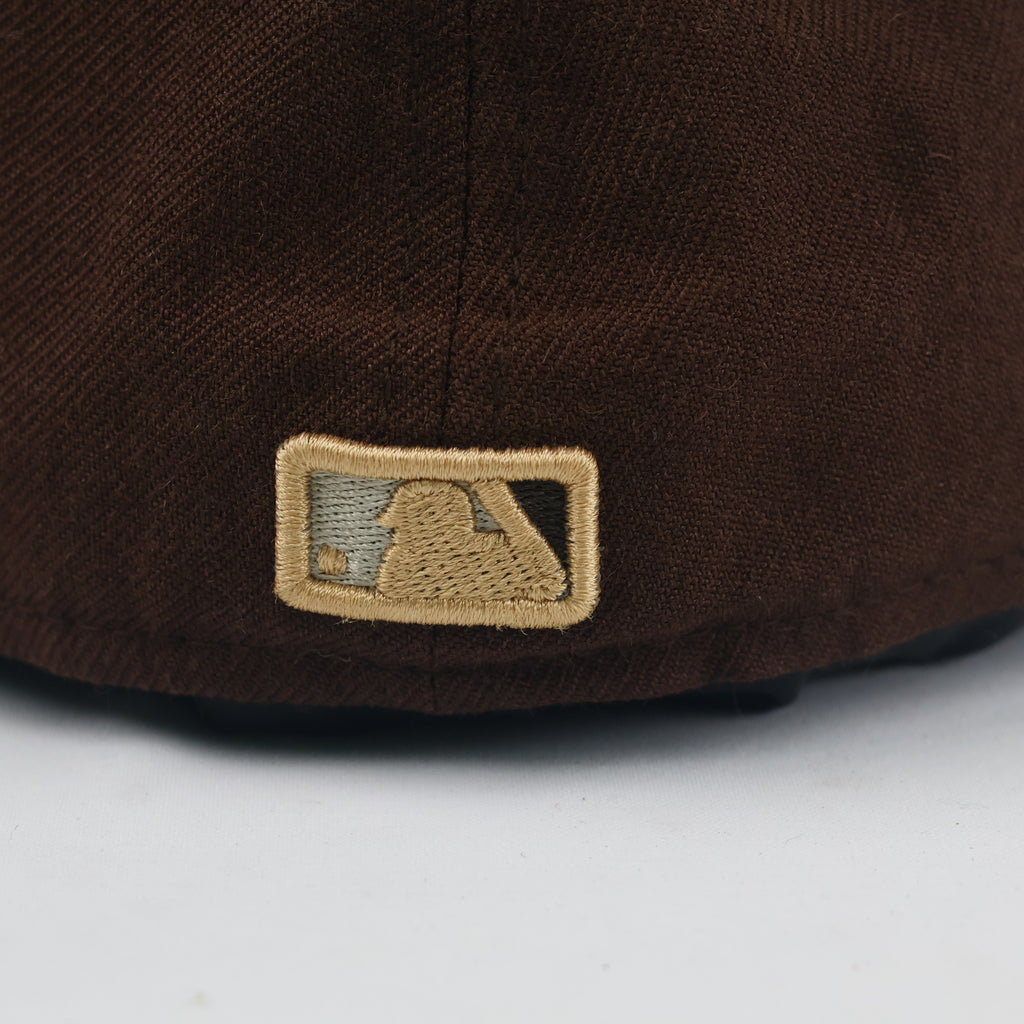 Vintage New Era 59FIFTY New York Yankees Hat | Thrifted Brown Fitted MLB Cap 7 3/8