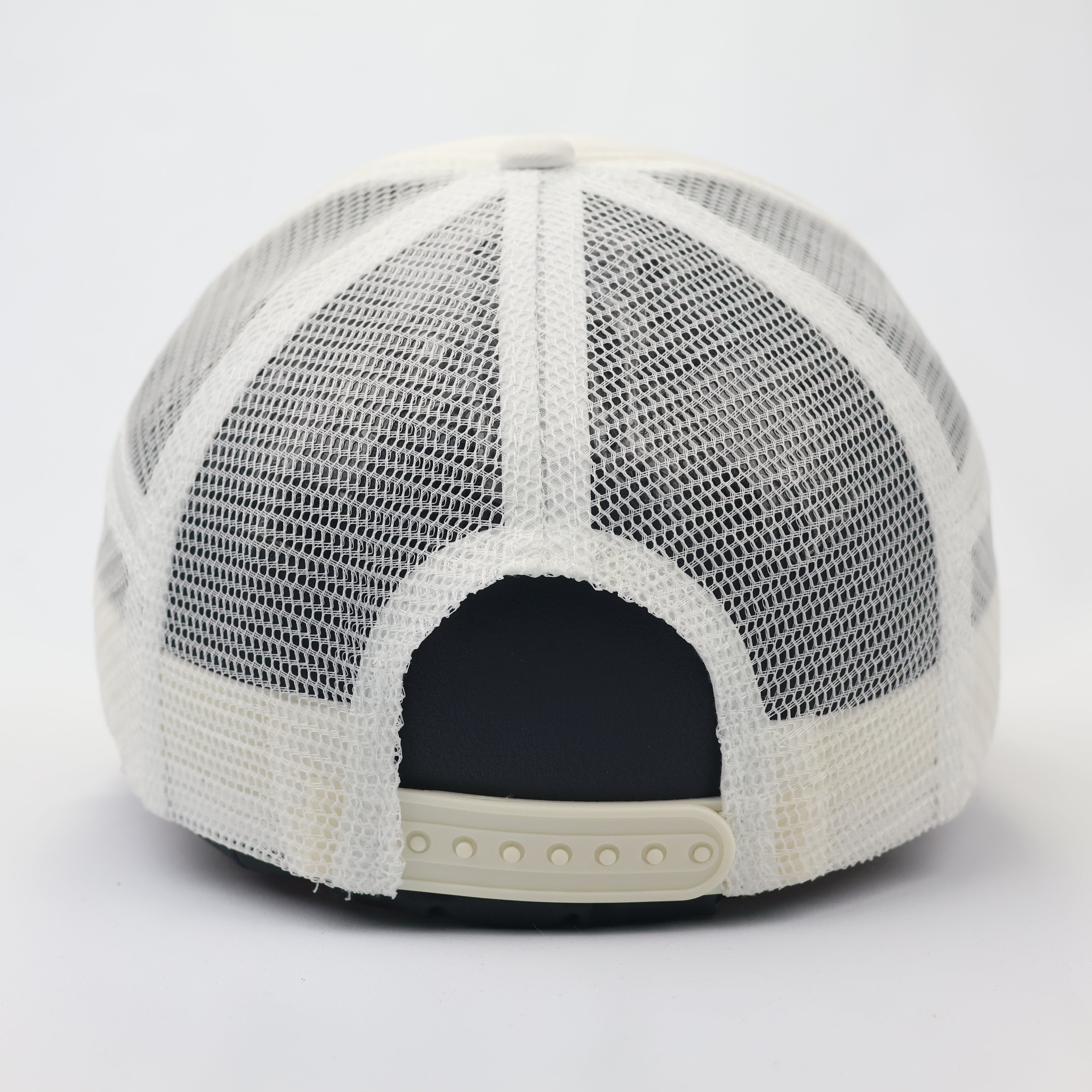Game Over Graphic Trucker Hat - Off-White Mesh Snapback Cap