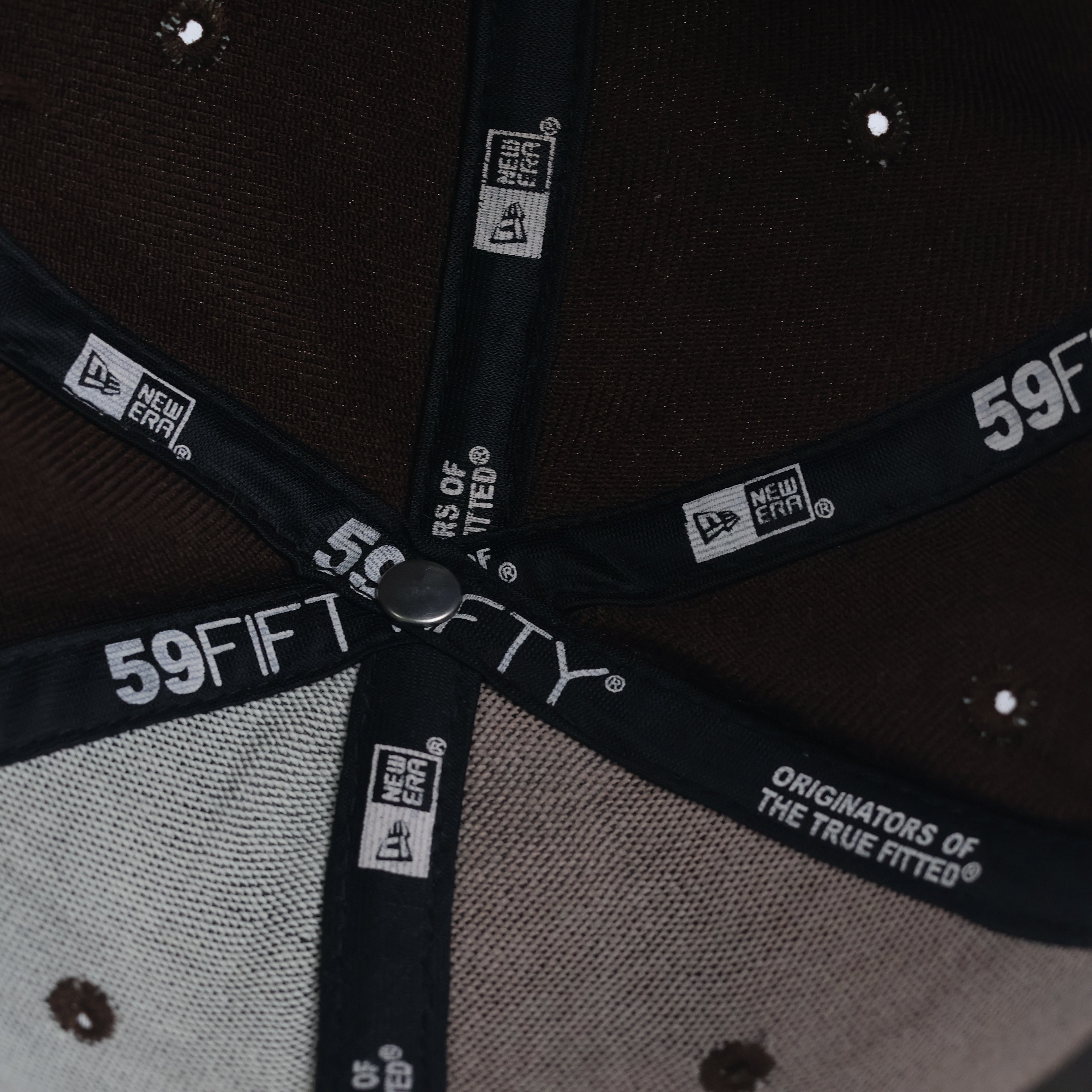 Vintage New Era 59FIFTY New York Yankees Hat | Thrifted Brown Fitted MLB Cap 7 3/8