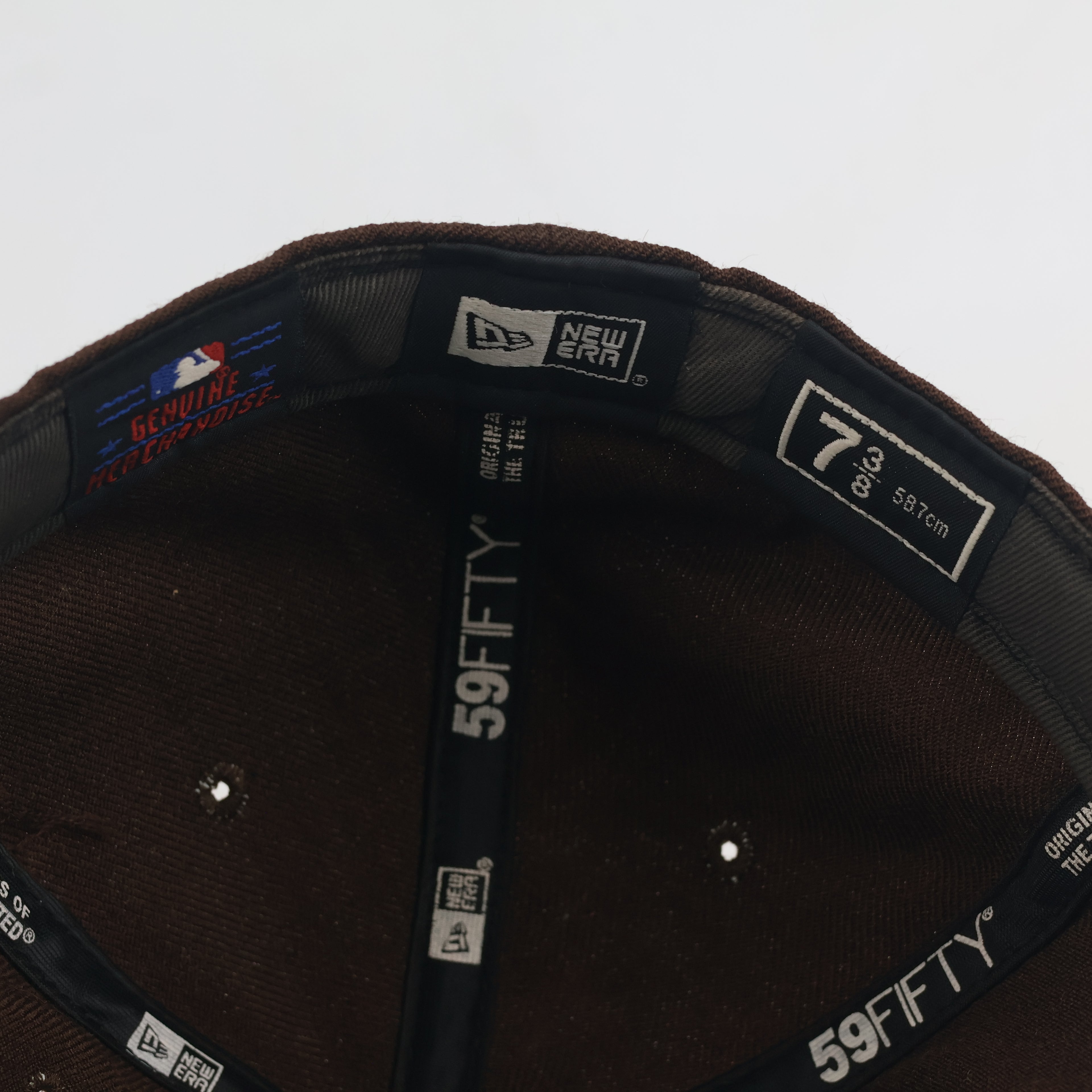 Vintage New Era 59FIFTY New York Yankees Hat | Thrifted Brown Fitted MLB Cap 7 3/8