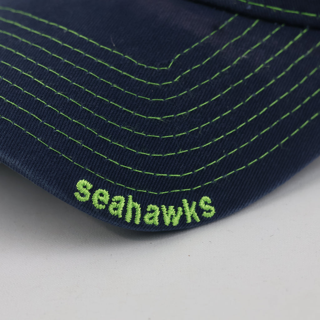 Vintage New Era 39THIRTY Seattle Seahawks Hat | Thrifted Navy Mesh Flexfit Cap