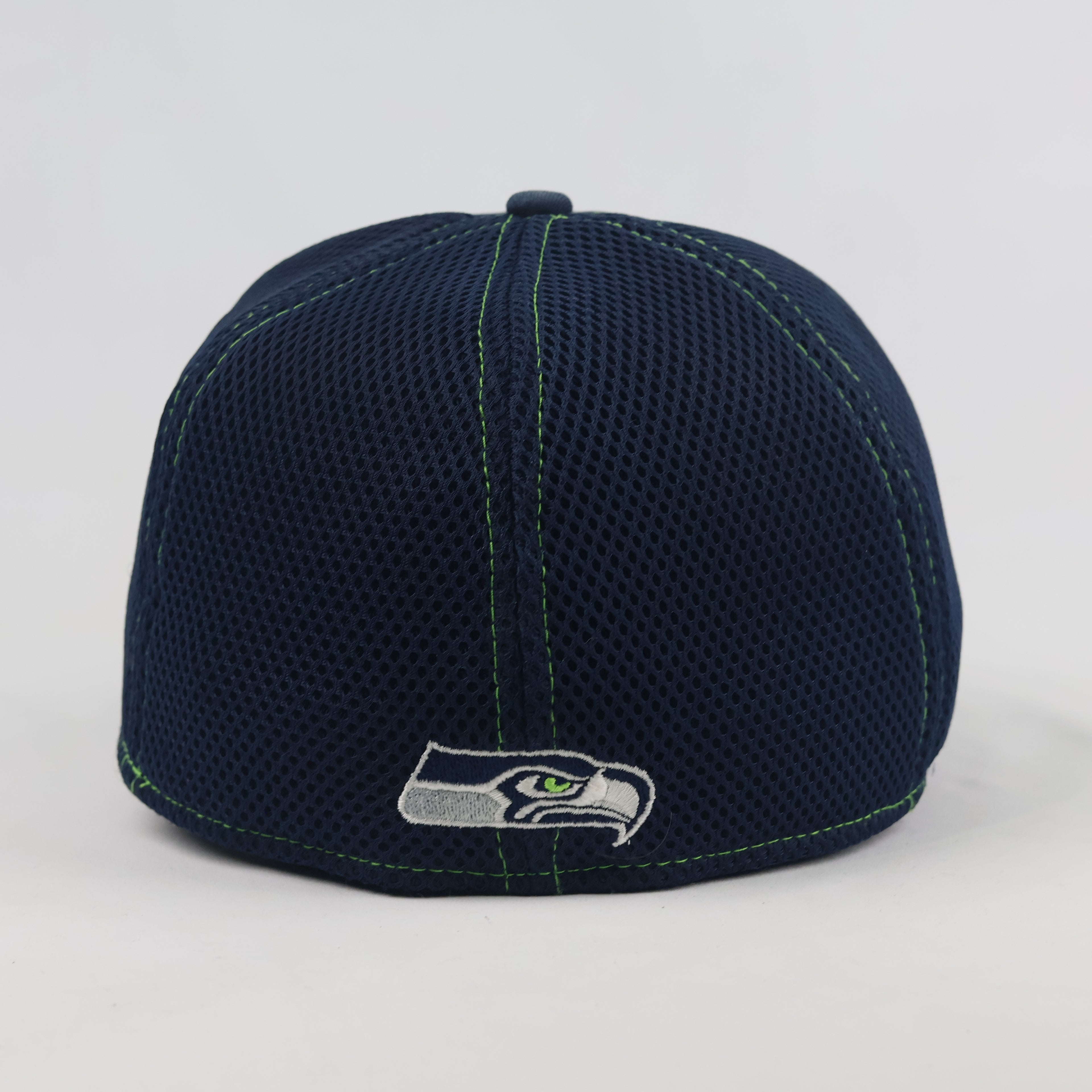 Vintage New Era 39THIRTY Seattle Seahawks Hat | Thrifted Navy Mesh Flexfit Cap