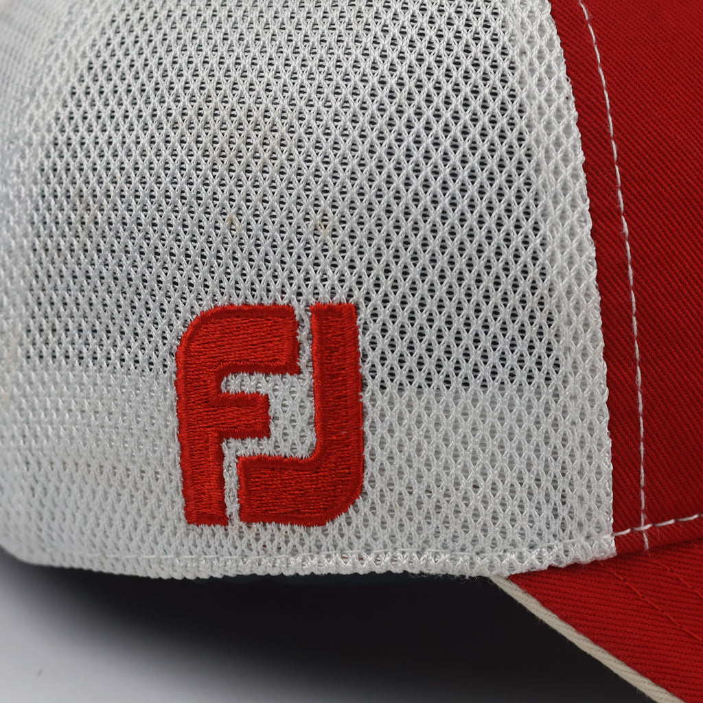 Vintage Titleist Golf Trucker Hat | Thrifted Red & White Mesh Snapback Cap